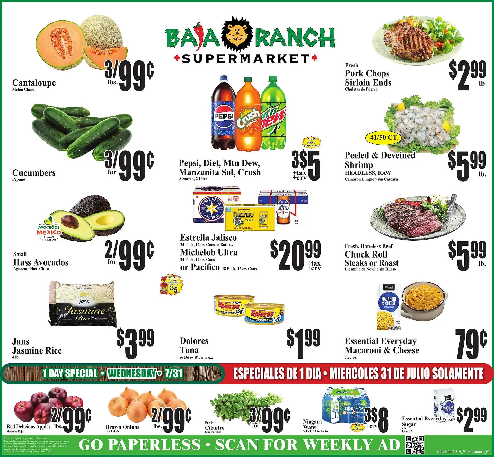 Baja Ranch Weekly Ad - 1