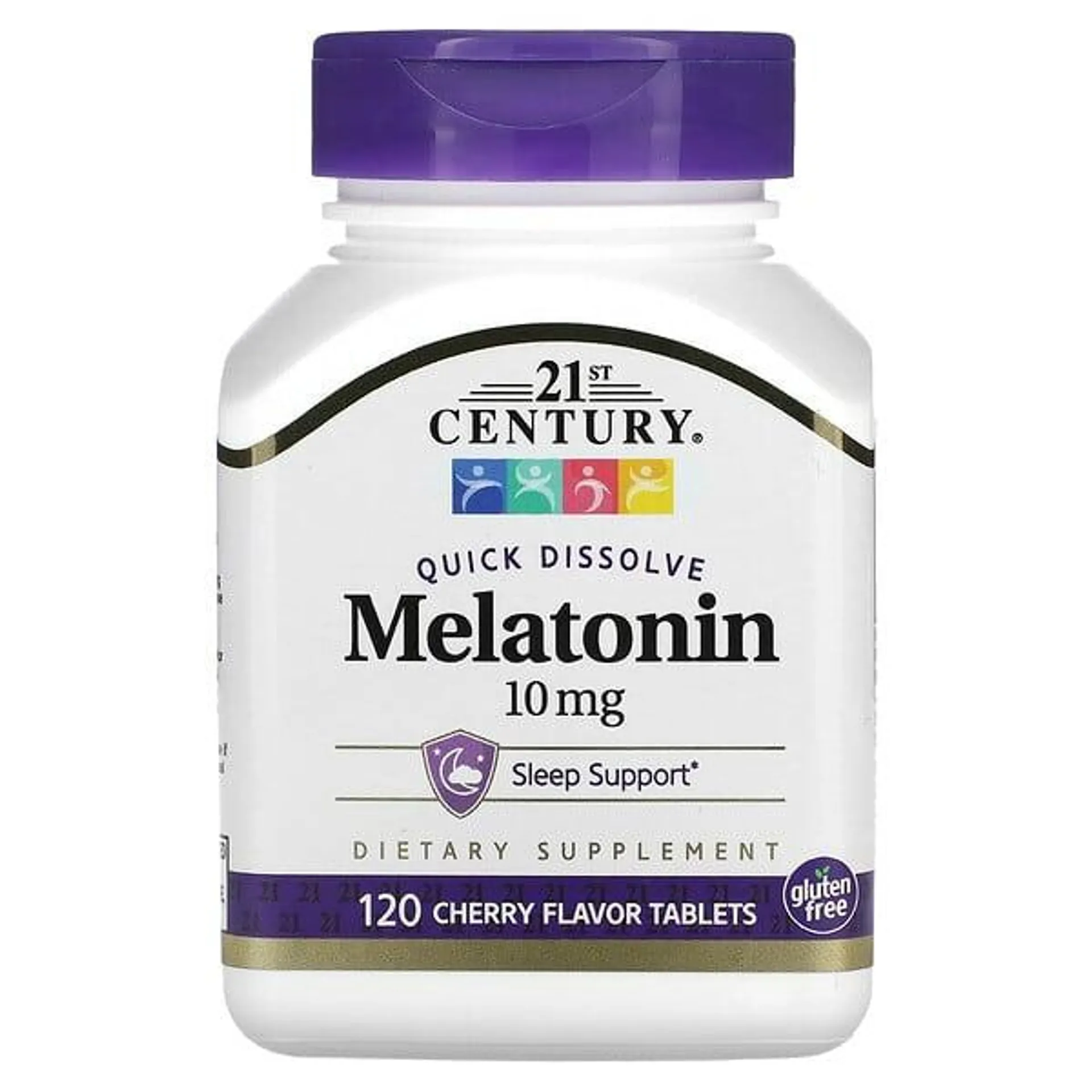 21st Century, Quick Dissolve Melatonin, Cherry, 10 mg, 120 Tablets