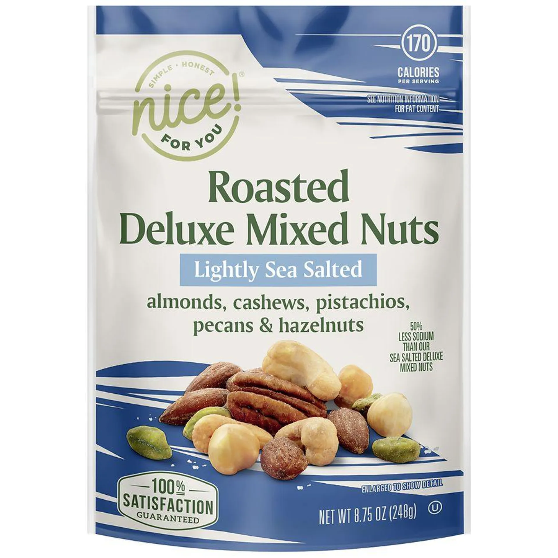 Roasted Deluxe Mixed Nuts Lightly Sea Salted