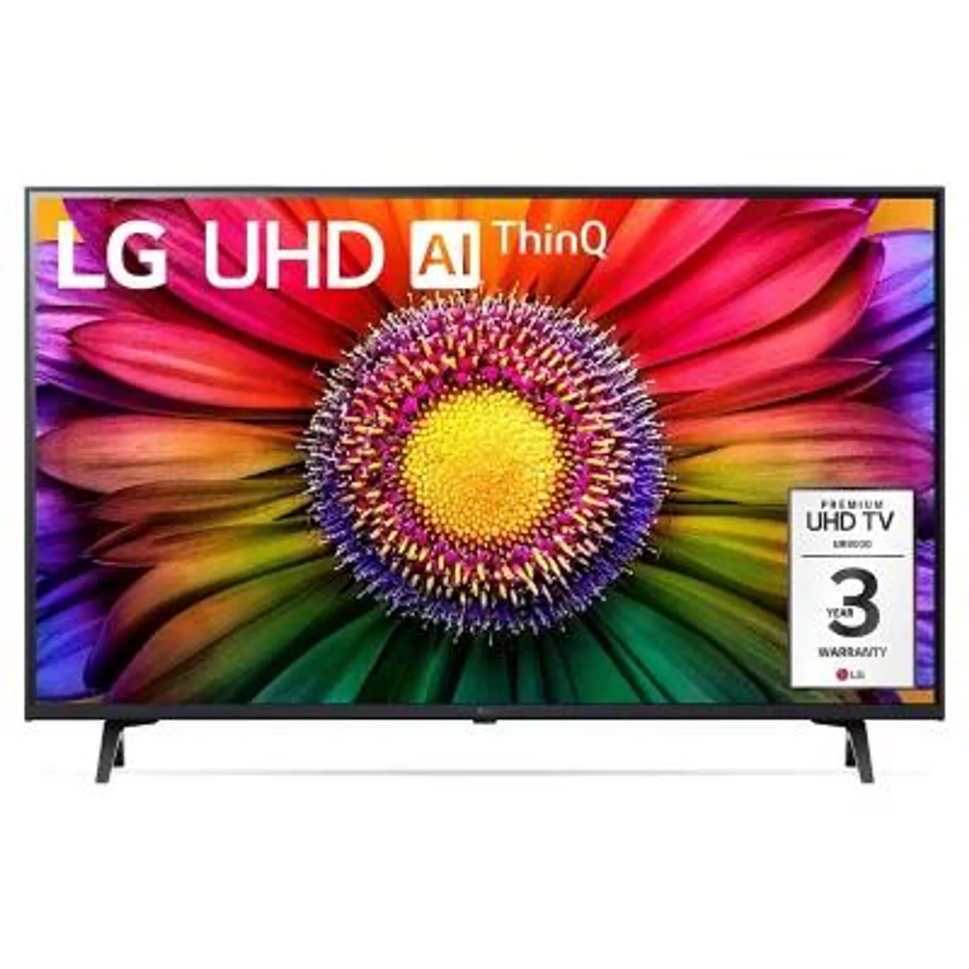 LG 43" Class UR8000 AUB series LED 4K UHD webOS 22 Smart w/ThinQ AI TV - 43UR8000AUA