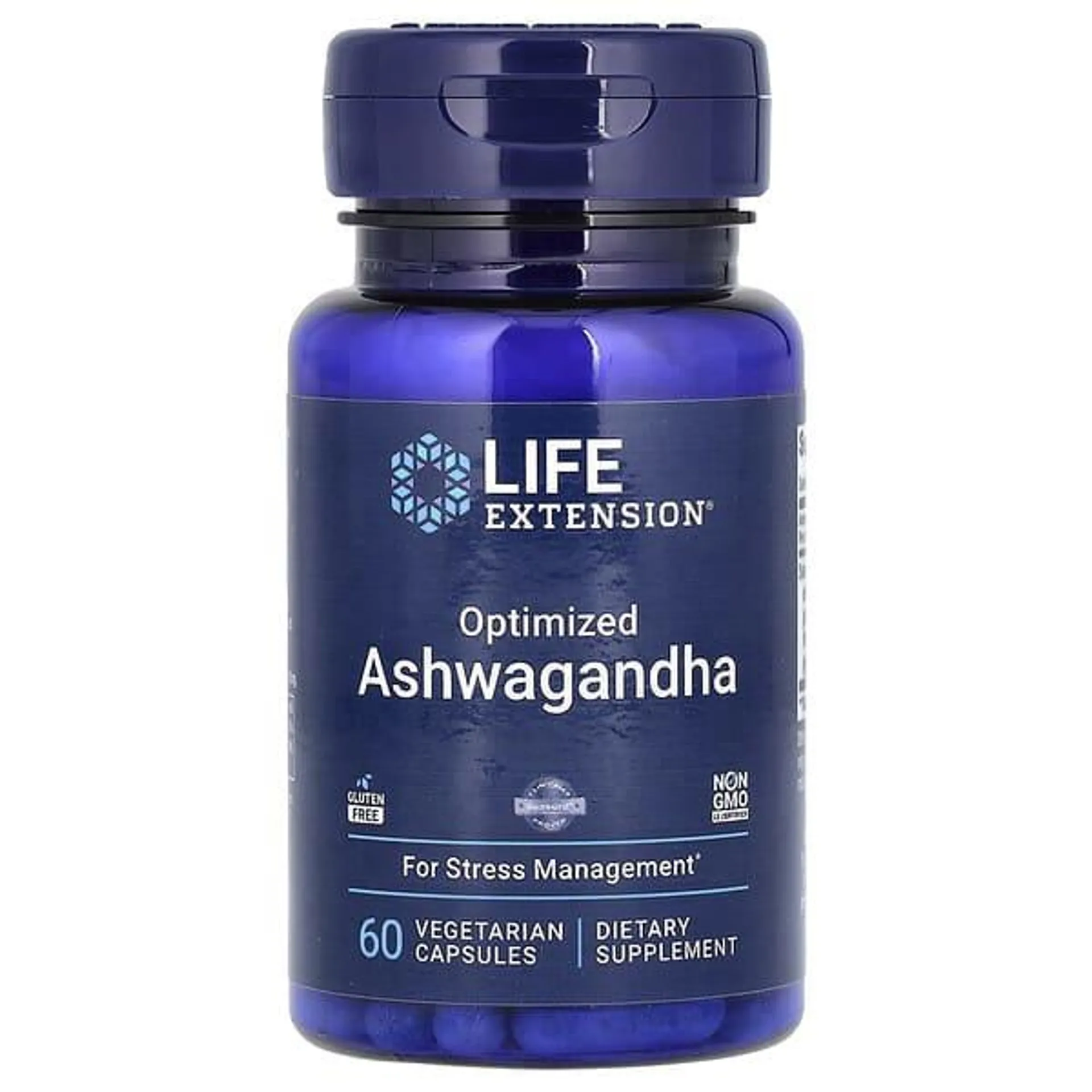 Life Extension, Optimized Ashwagandha, 60 Vegetarian Capsules