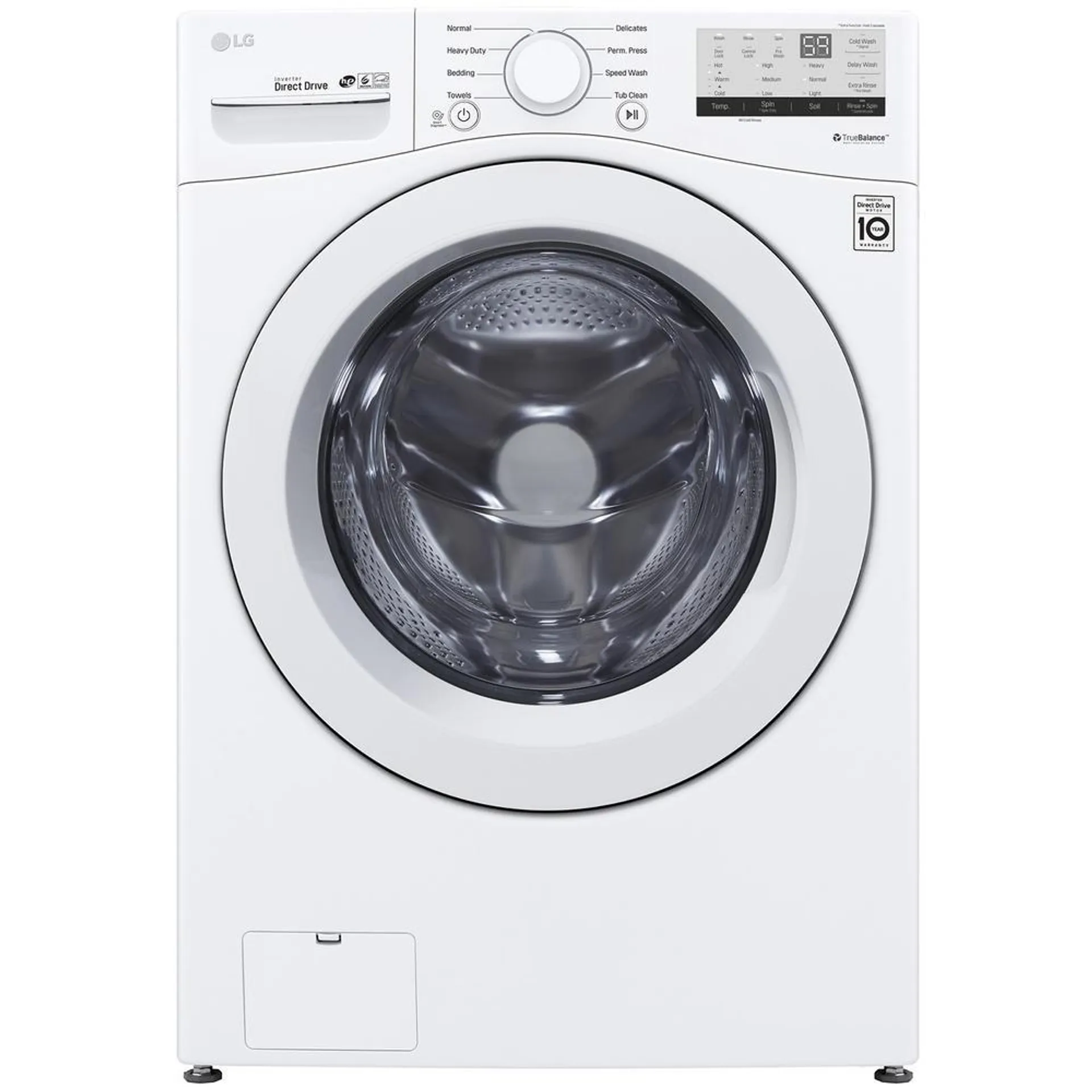 LG WM3400CW 4.5 cu. ft. Closet Depth Front Load Washer w/ColdWash™ - White