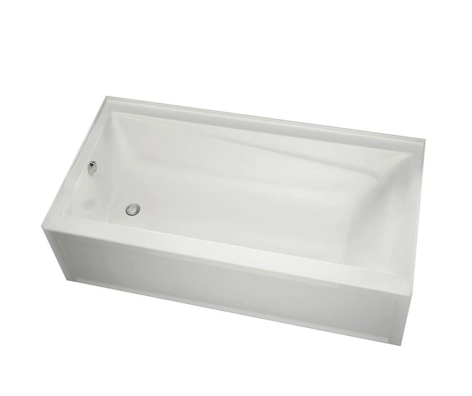 MAAX® New Town 60"W x 32"D x 20-1/2"H White Above Floor Bathtub with Left Drain