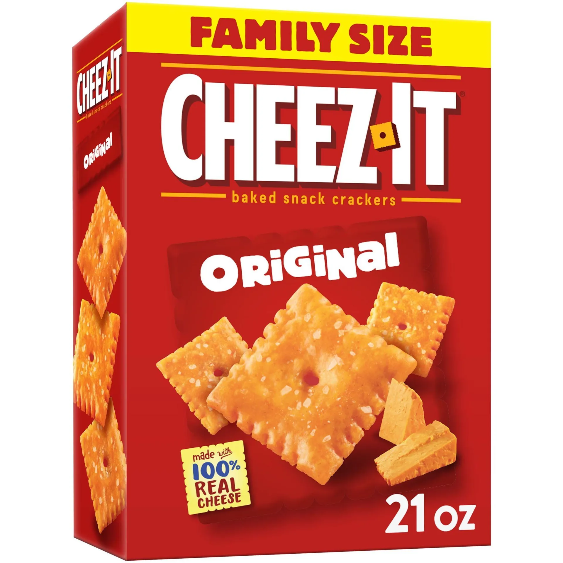 Cheez-It Original Cheese Crackers, Baked Snack Crackers, 21 oz