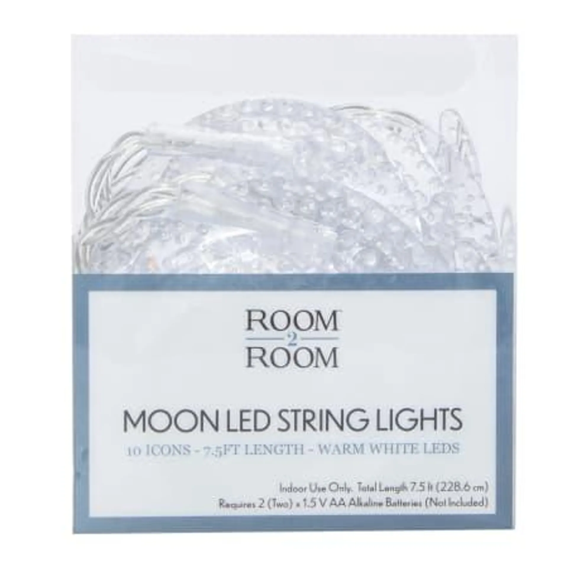 Moon LED String Lights 7.5ft