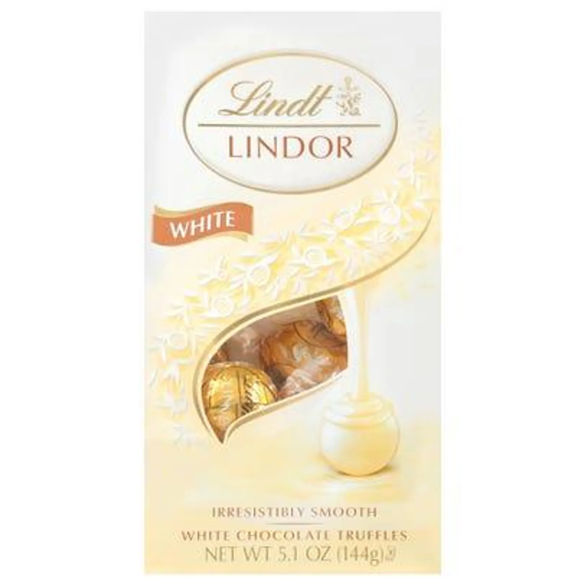 Lindt Lindor Truffles, White Chocolate - 5.1 oz