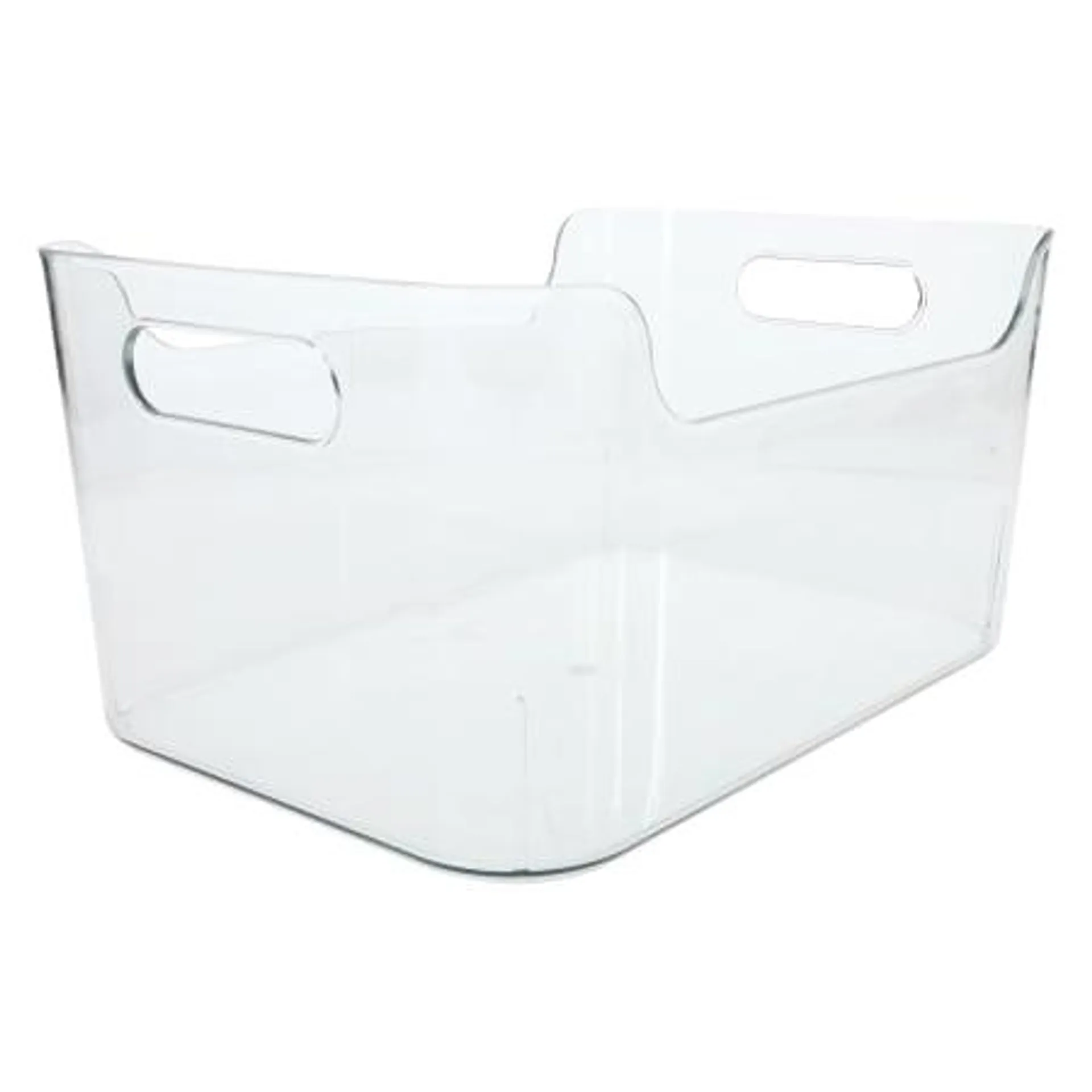 Small Clear Plastic Bin 6.8in x 10in