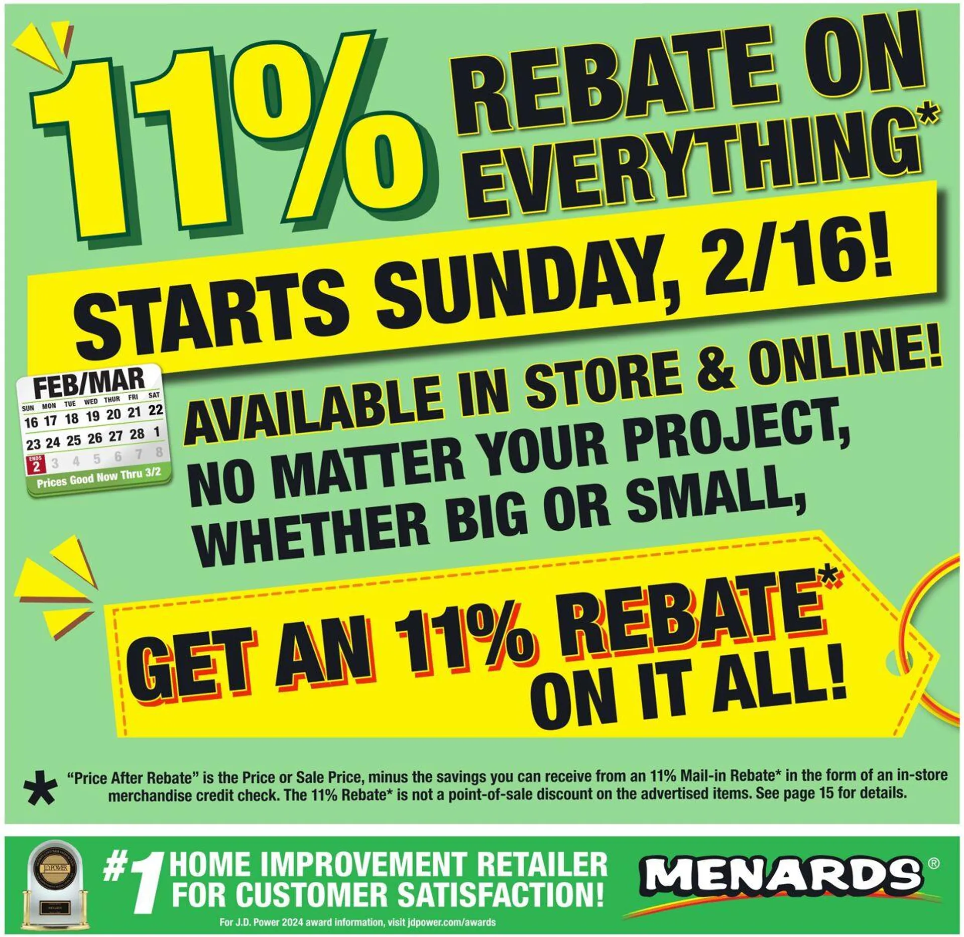 Catálogo de Menards Current weekly ad 16 de febrero al 2 de marzo 2025 - Página 1