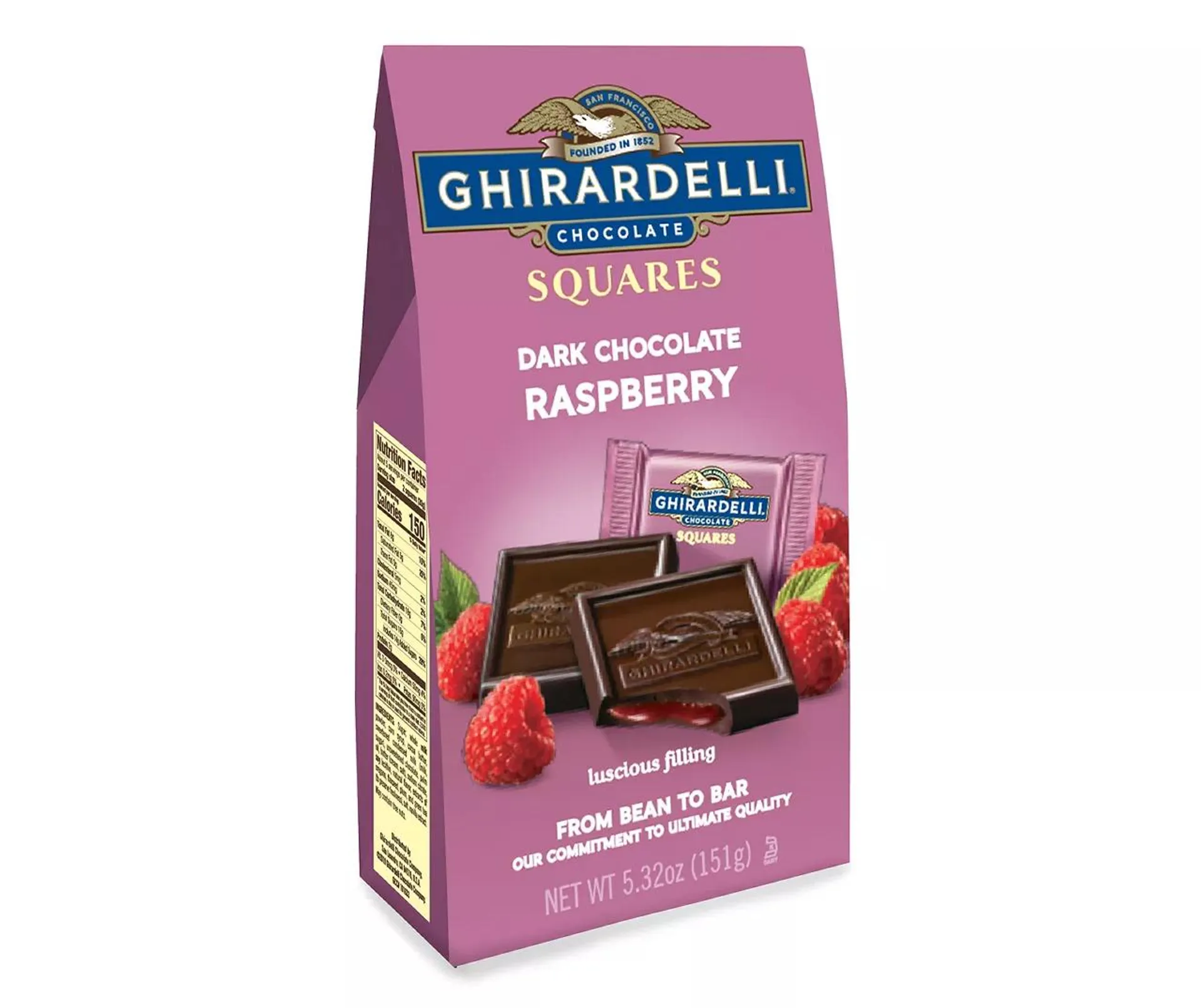 Dark Chocolate Raspberry Squares, 5.32 Oz.