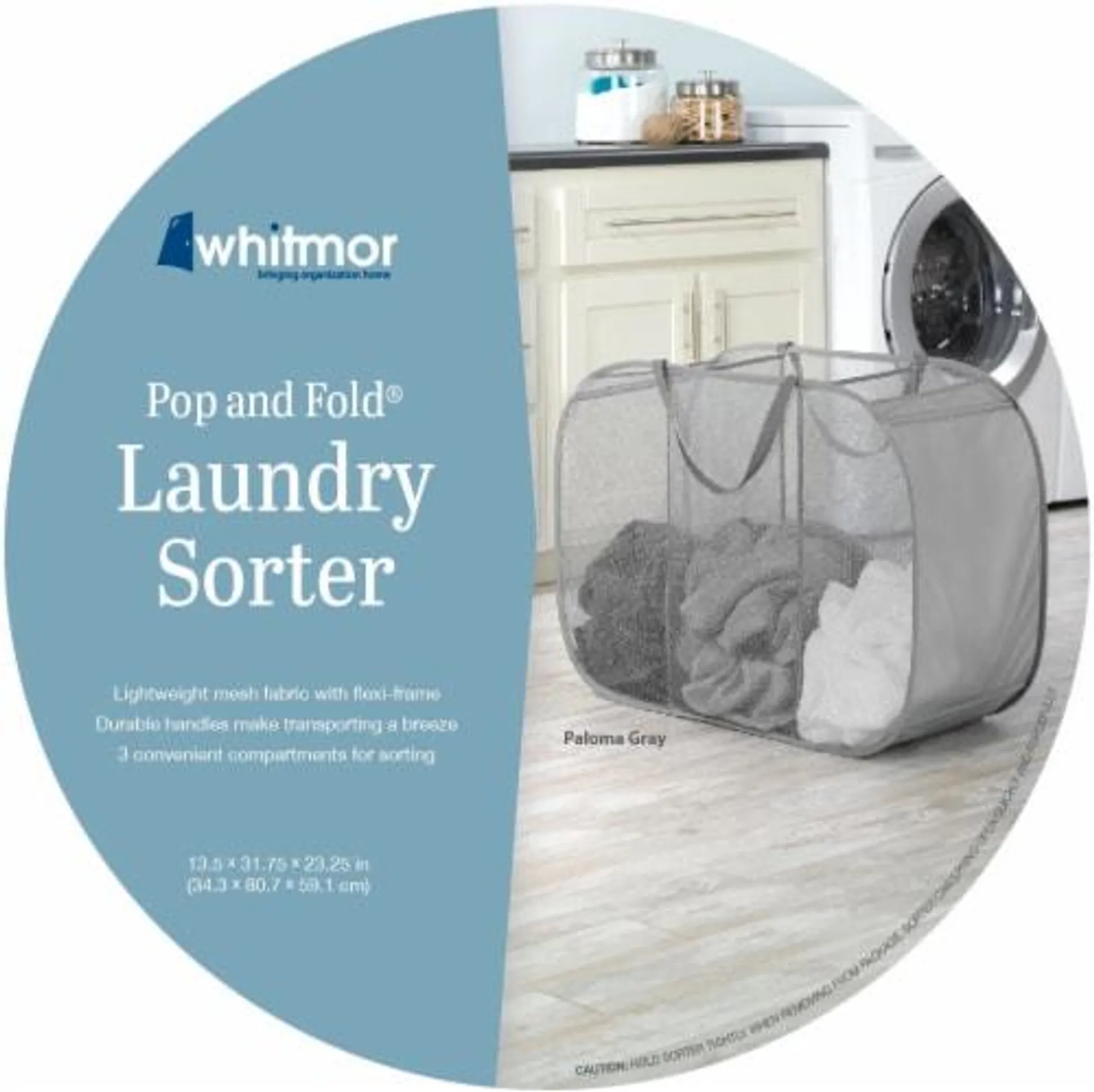 Whitmor Pop & Fold Laundry Sorter - Assorted