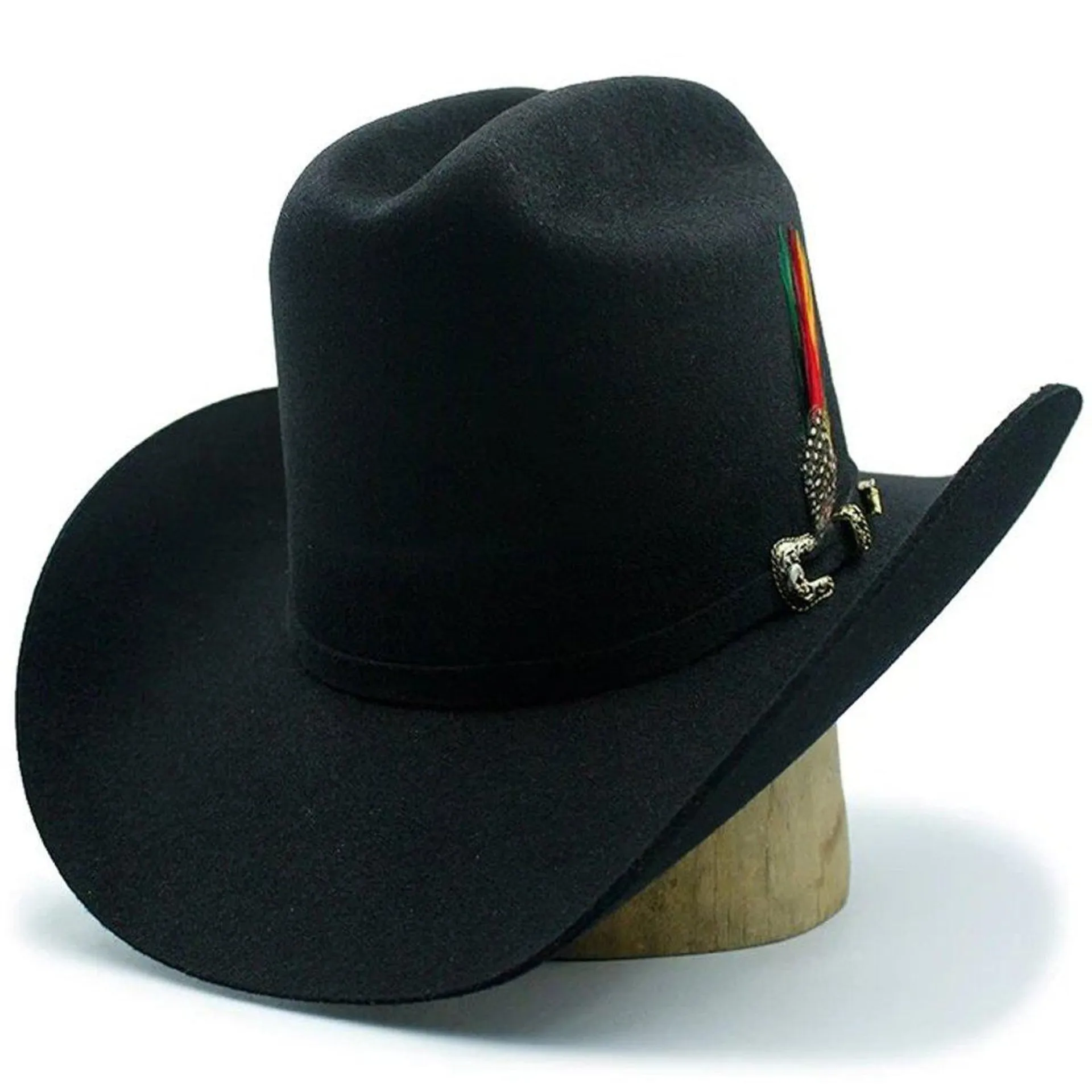 Texana Los Dos Carnales 100X Copa Alta Color Negro Stone Hats