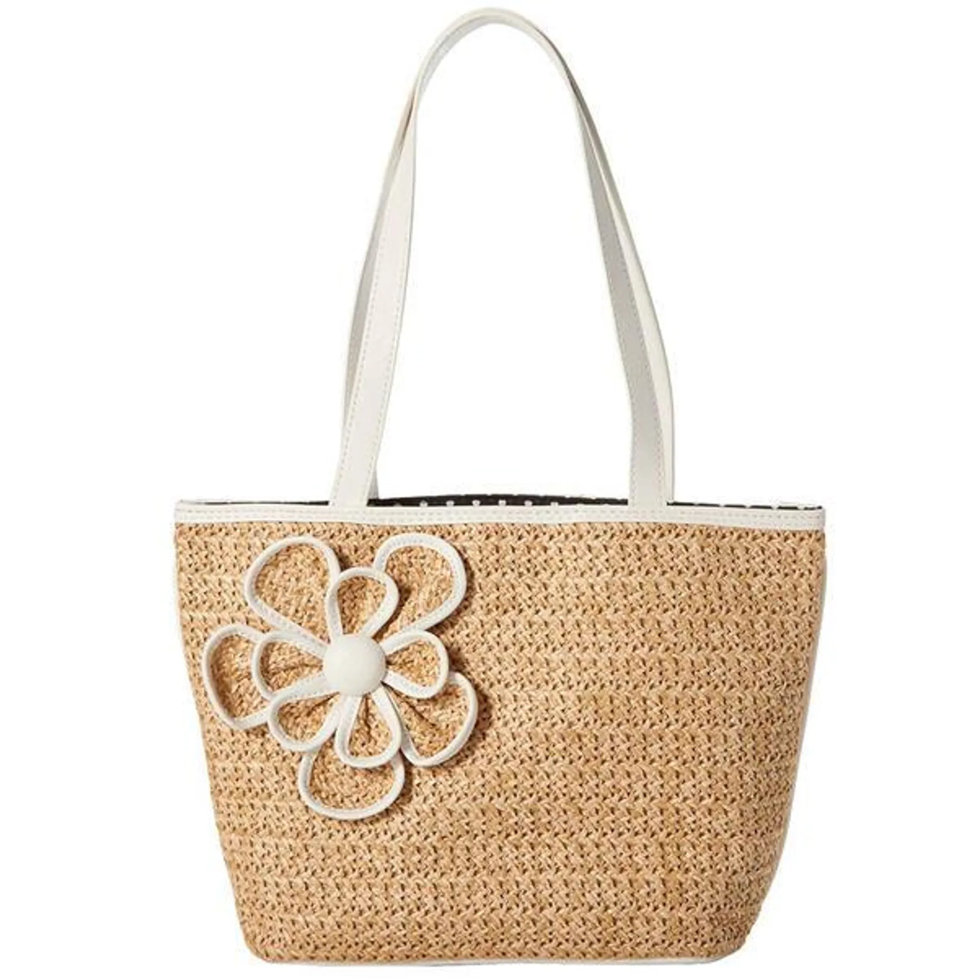 Bueno Straw Flower Tote
