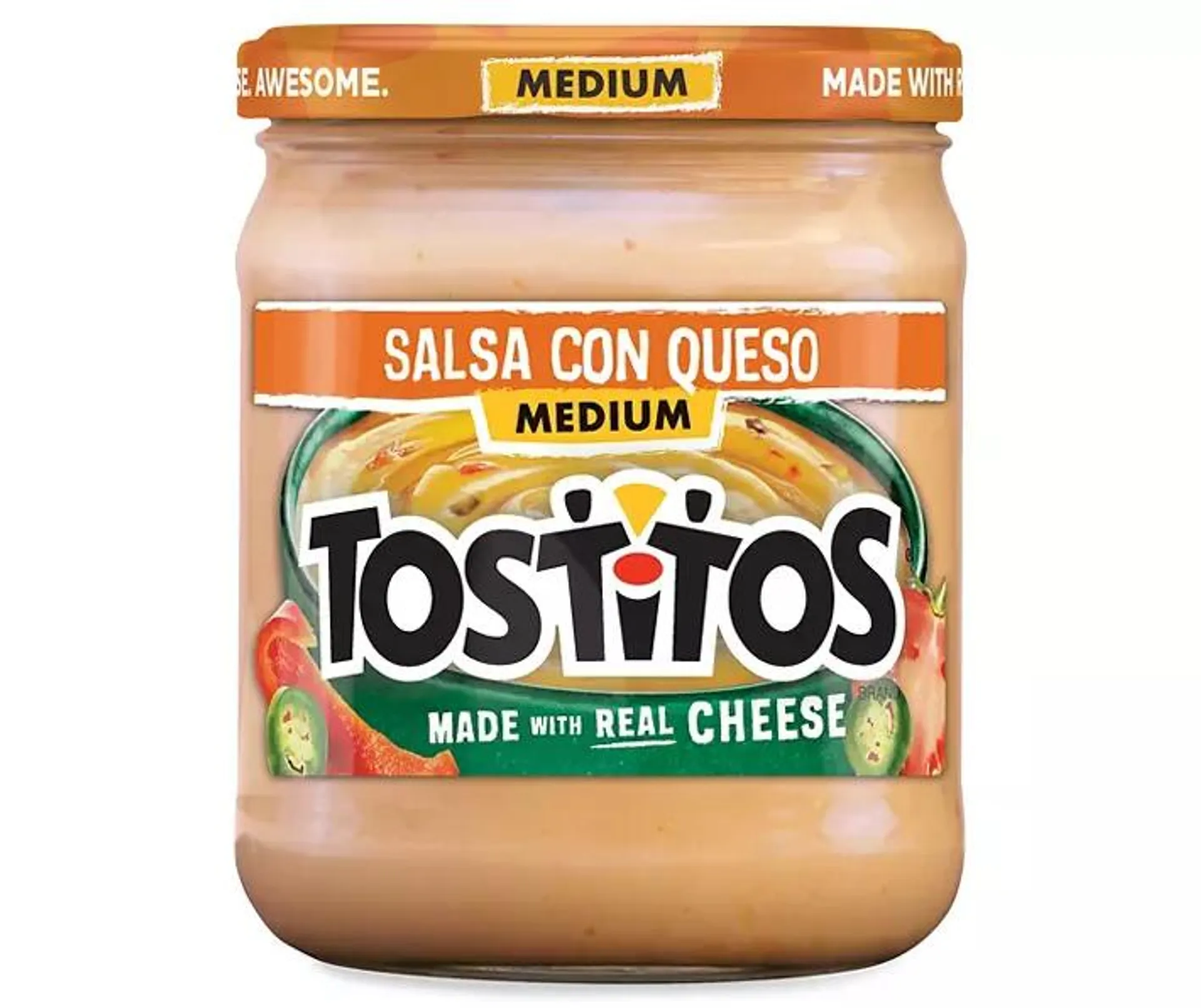 Tostitos Flavored Dip Medium Salsa Con Queso 15 Oz