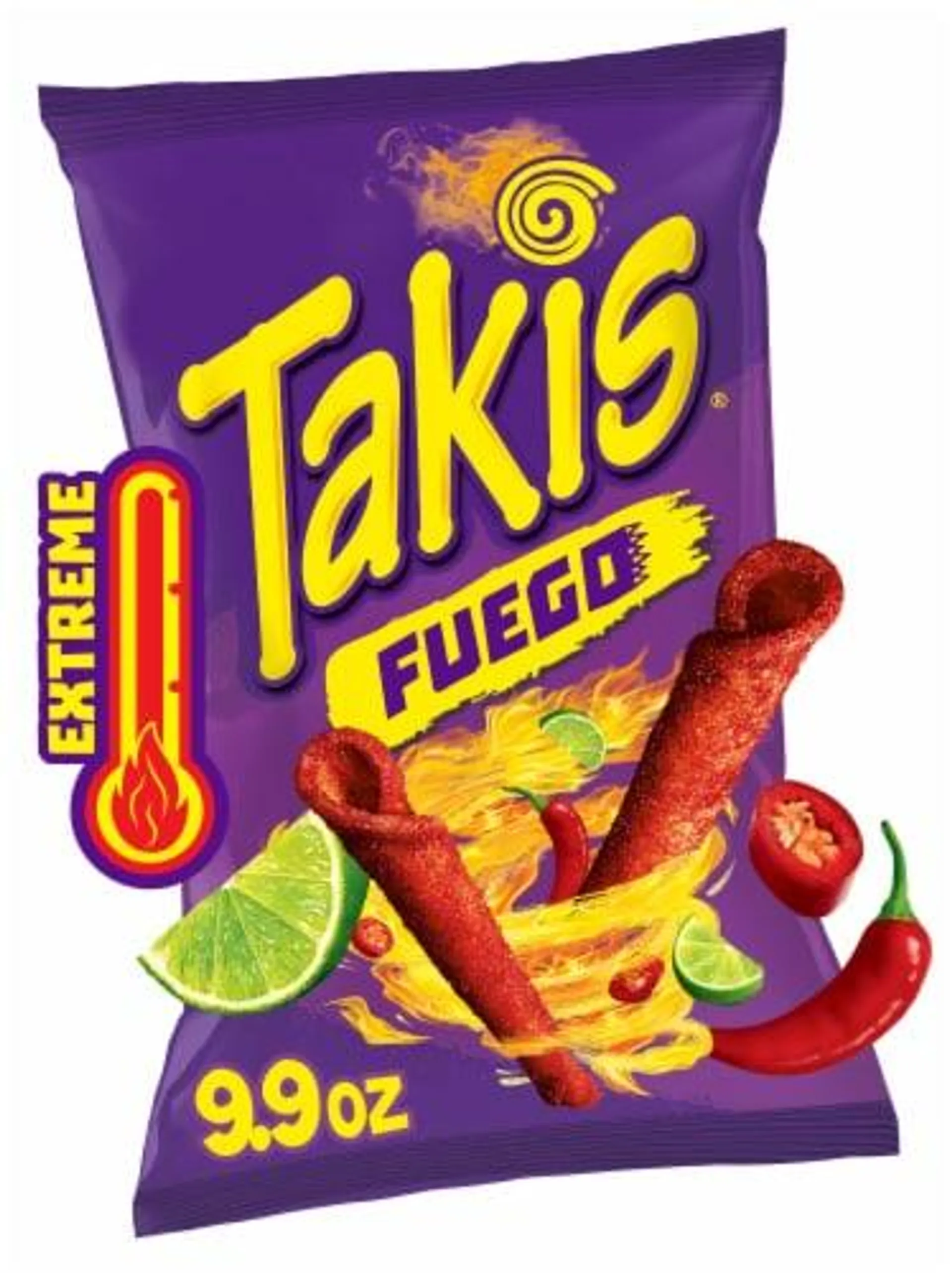 Takis Fuego Hot Chili Pepper & Lime Rolled Tortilla Chips