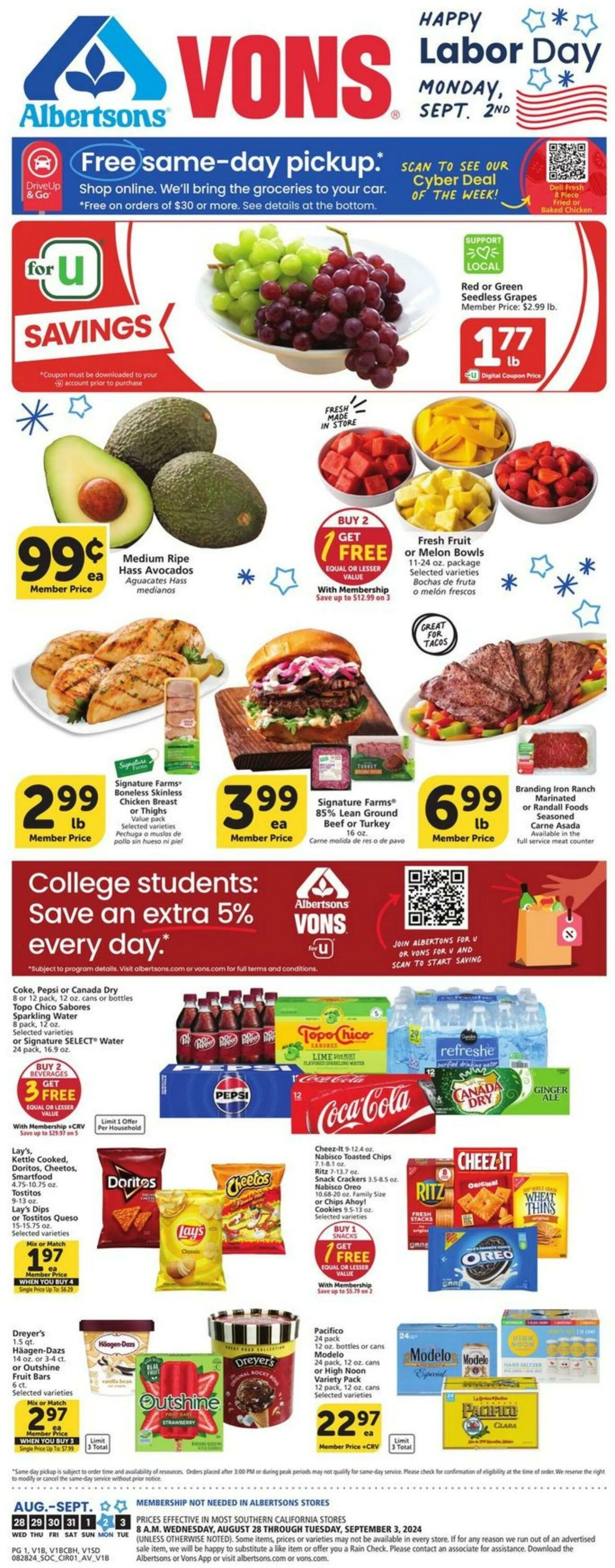 Vons Current weekly ad - 1