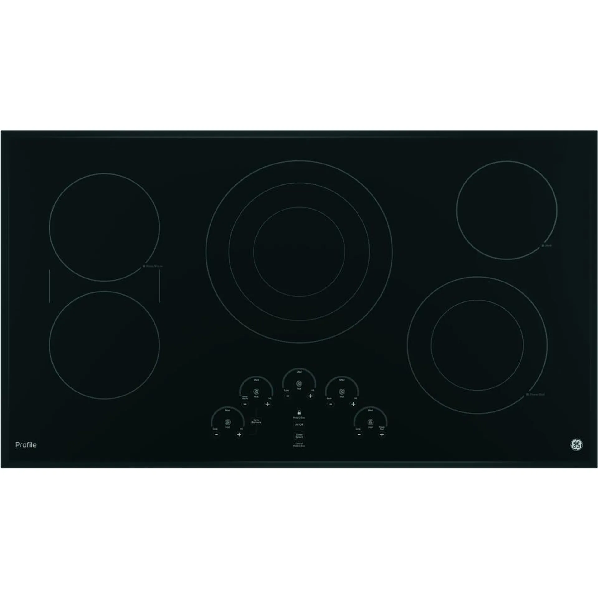 GE Profile Series PP9036DJBB 36" Built-In Touch Control Cooktop - Black