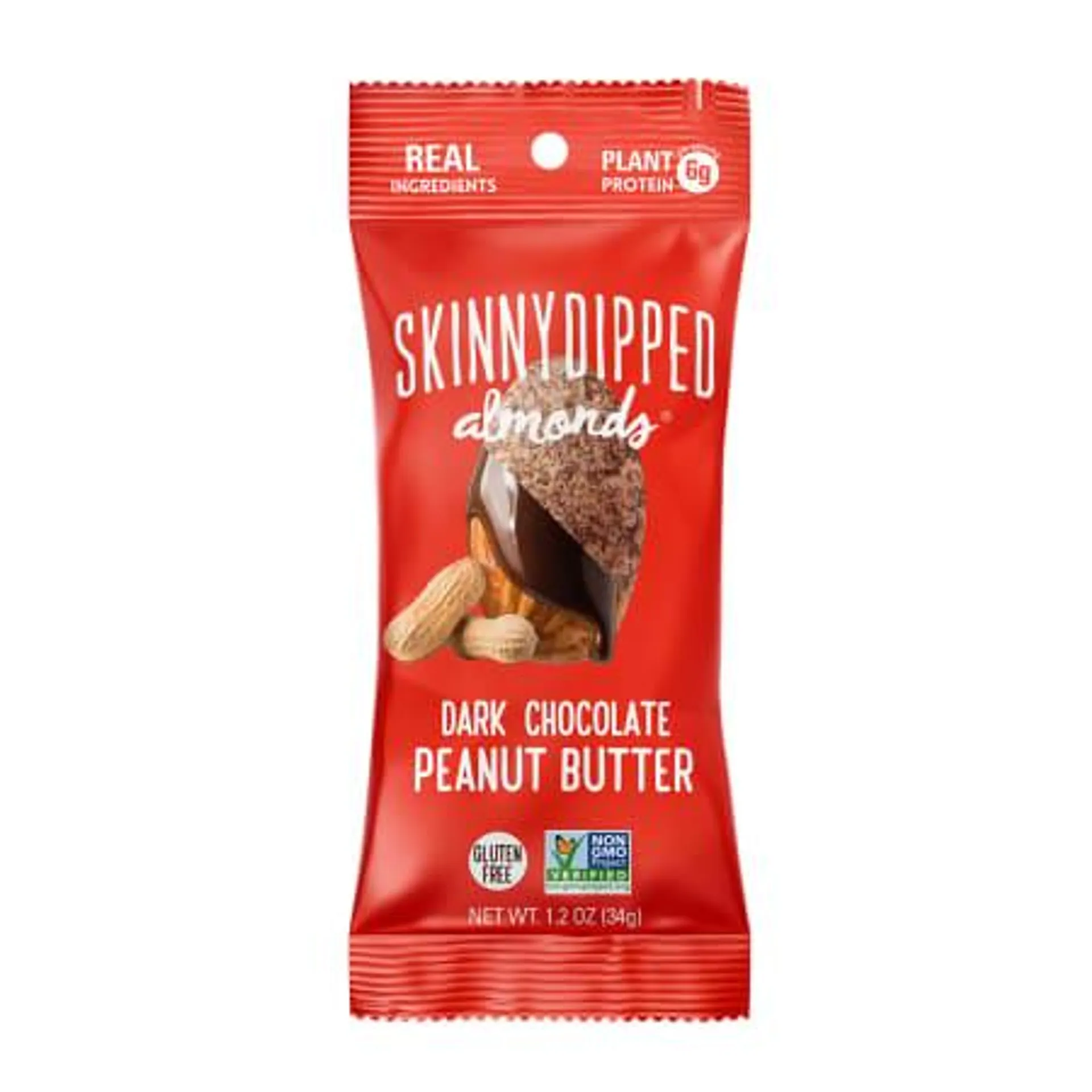 Skinnydipped Almonds® Dark Chocolate Peanut Butter 1.2oz