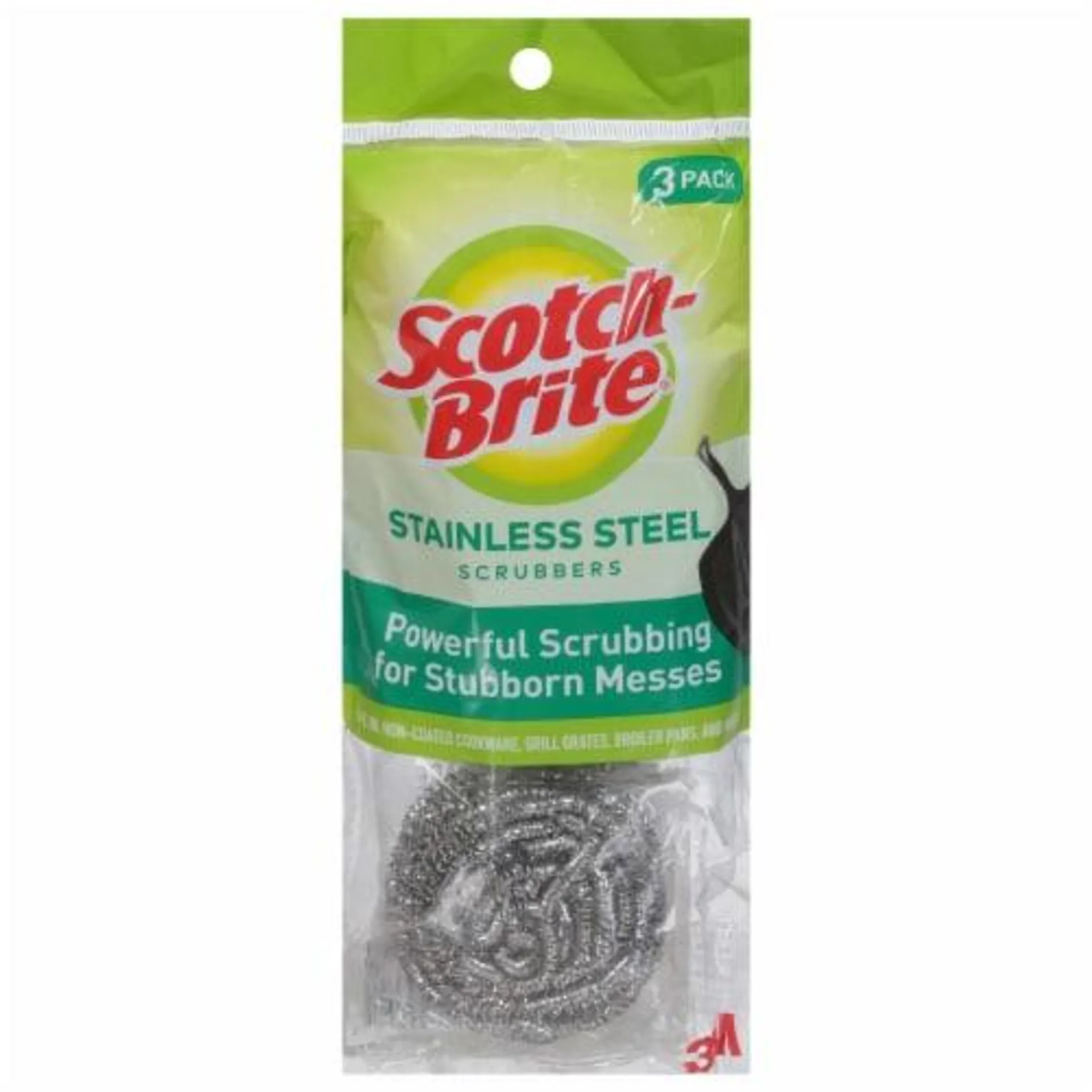 Scotch-Brite® Stainless Steel Scrubbing Pads - Silver