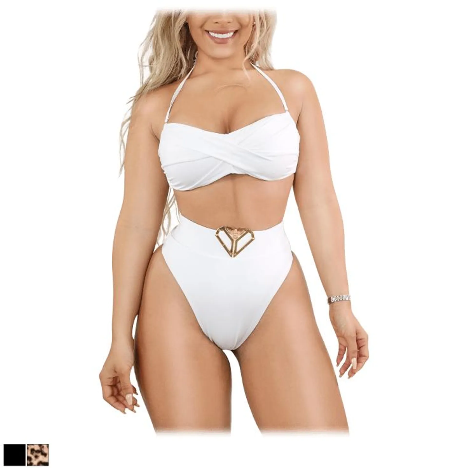 Yahaira Swimsuit 2-Piece Set With Tummy Control