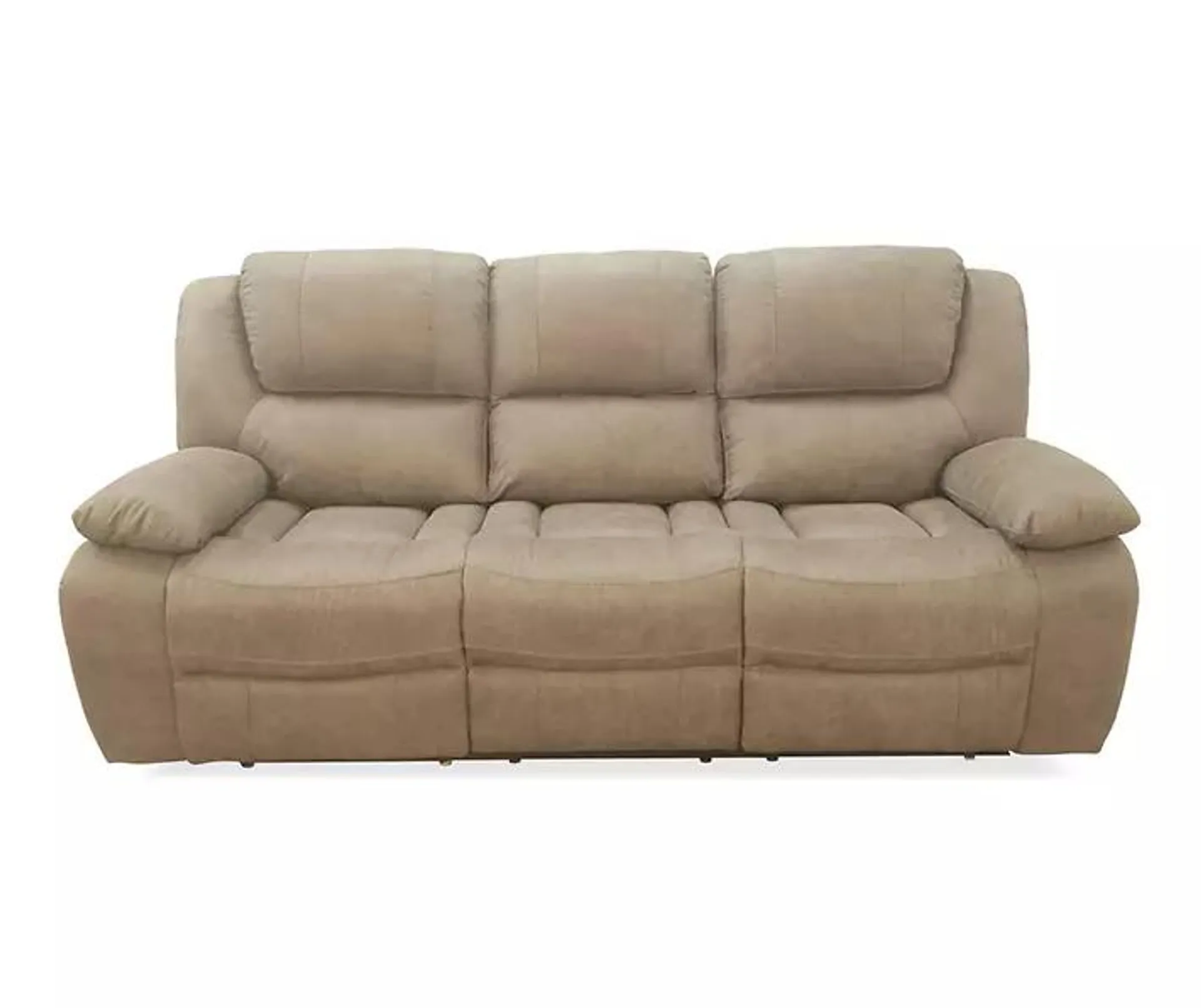 Taupe Reclining Sofa