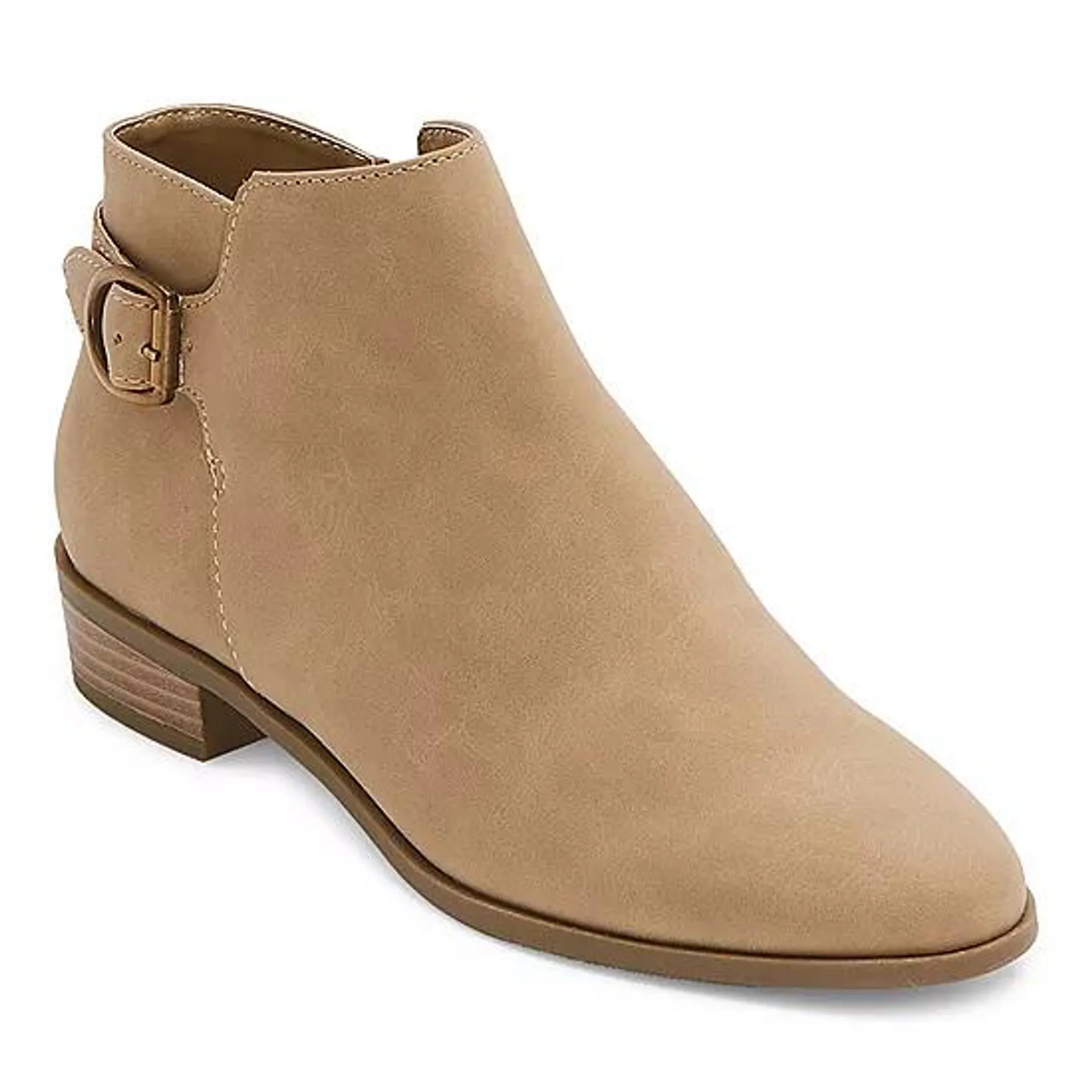 St. John's Bay Womens Rayford Stacked Heel Booties