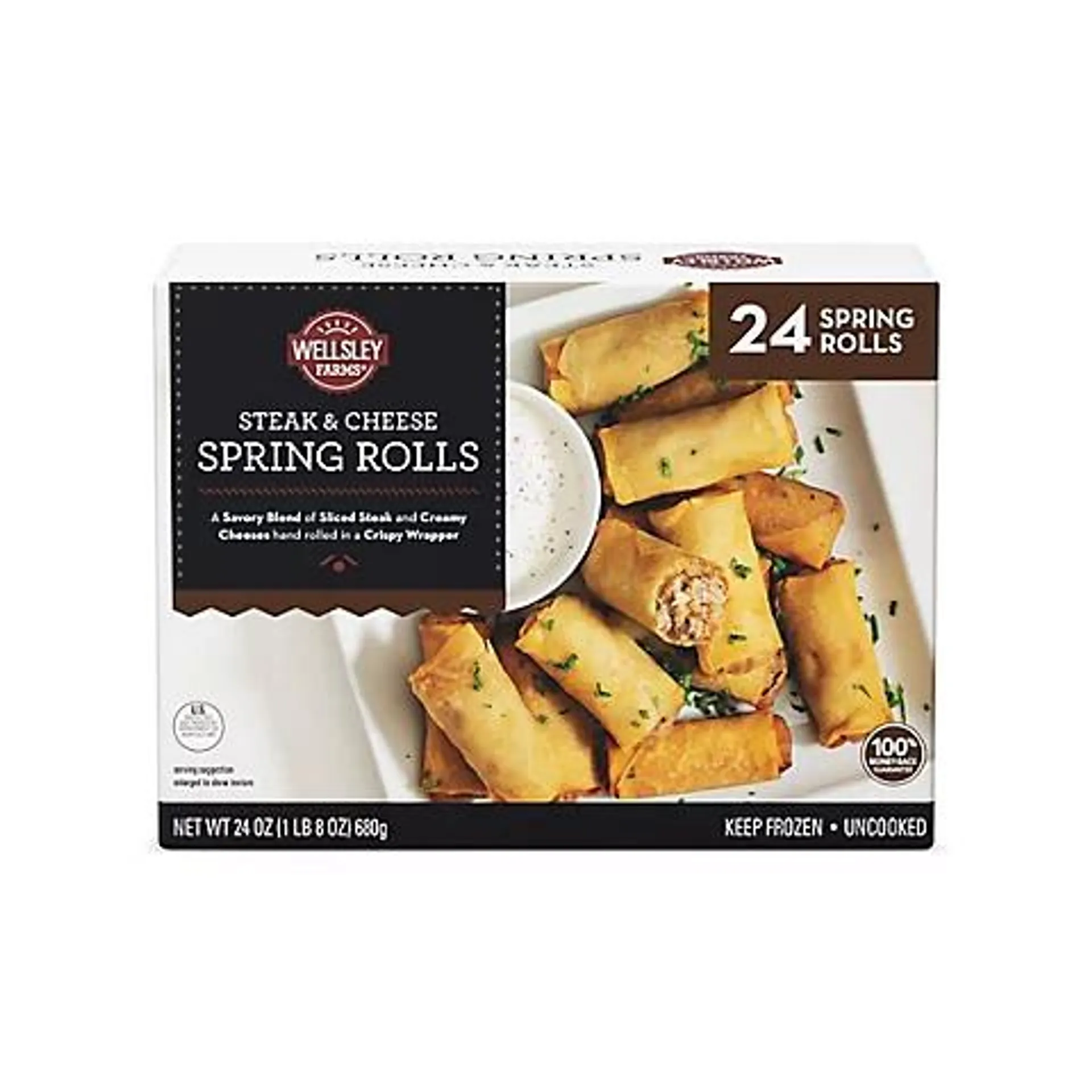 Wellsley Farms Steak and Cheese Spring Rolls, 24 ct.