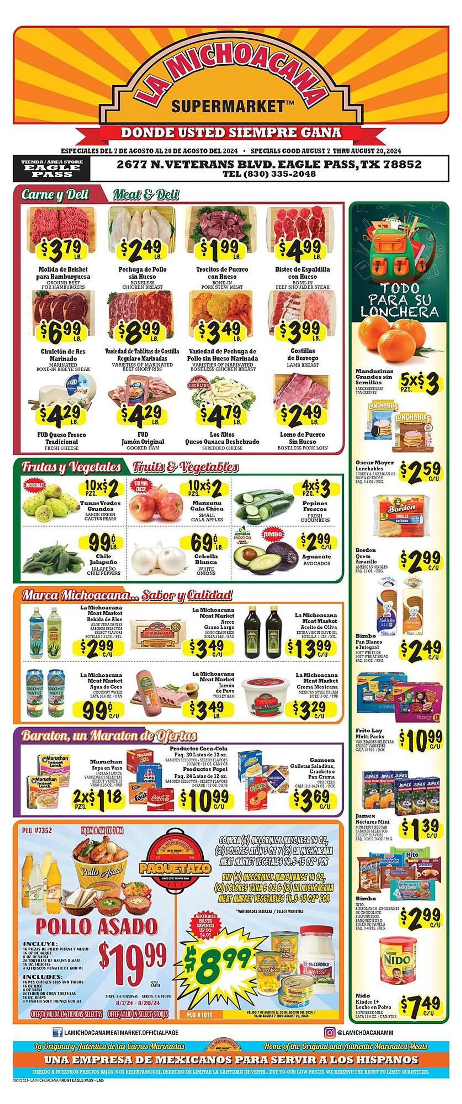 La Michoacana Weekly Ad - 1