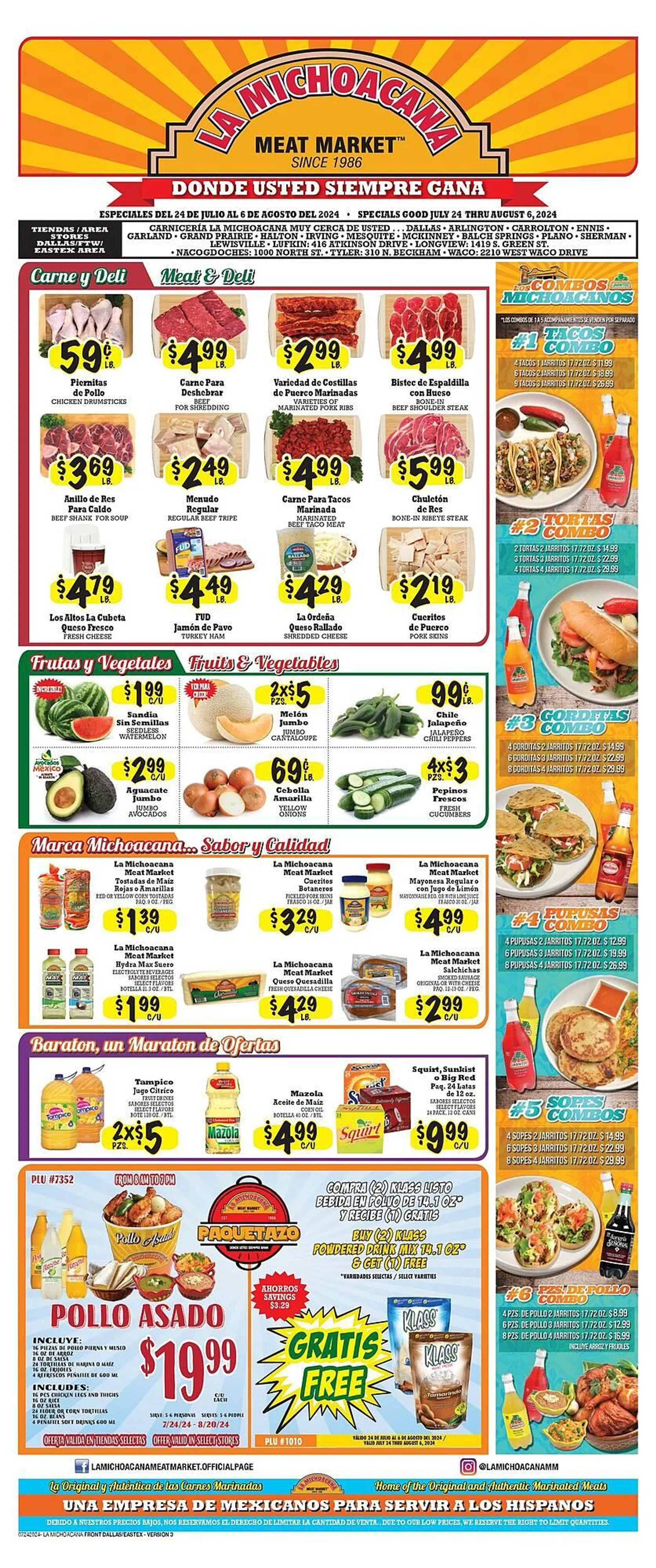 La Michoacana Weekly Ad - 1