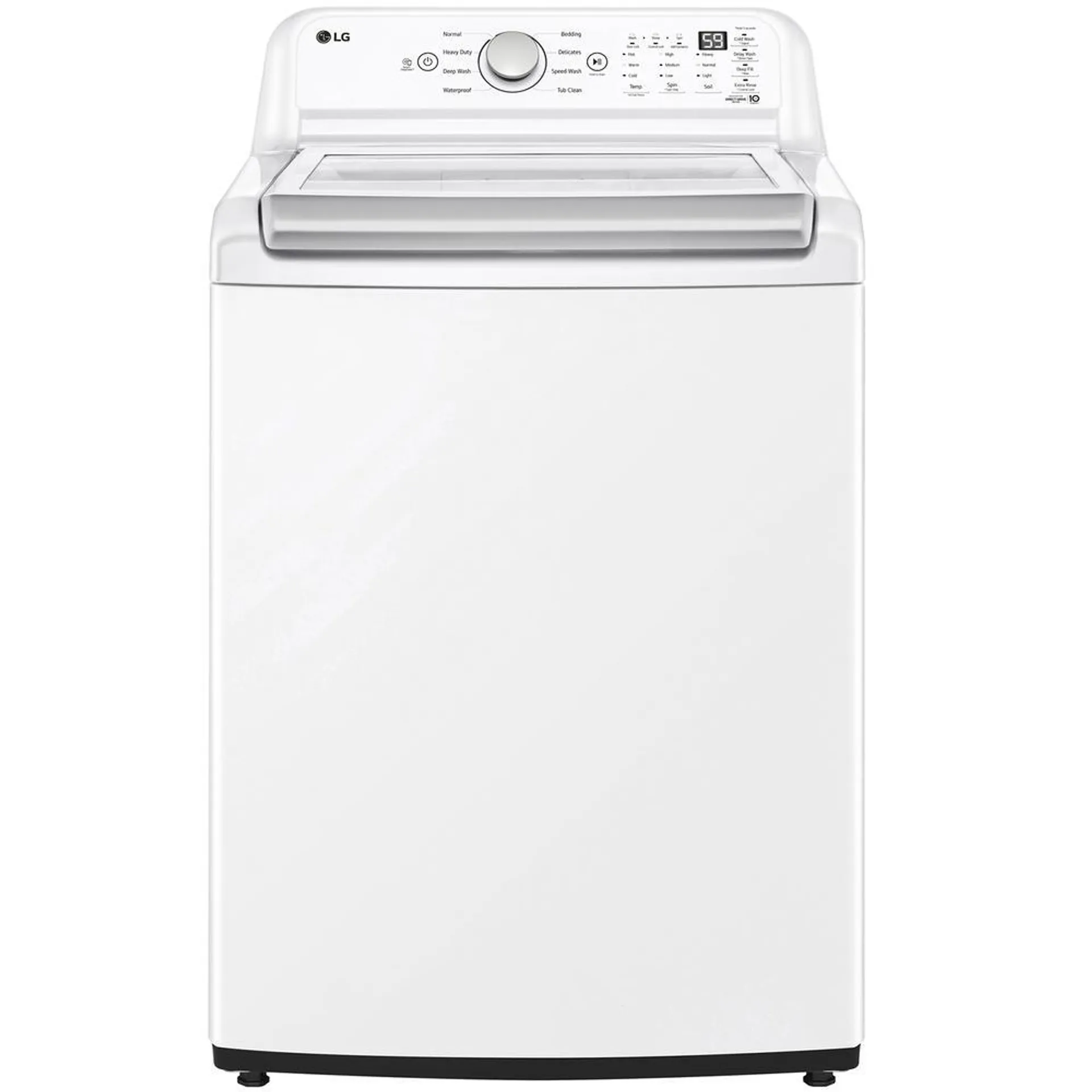 LG WT7155CW 4.8 cu. ft. Mega Capacity Top Load Washer with 4-Way™ Agitator & TurboDrum™ – White