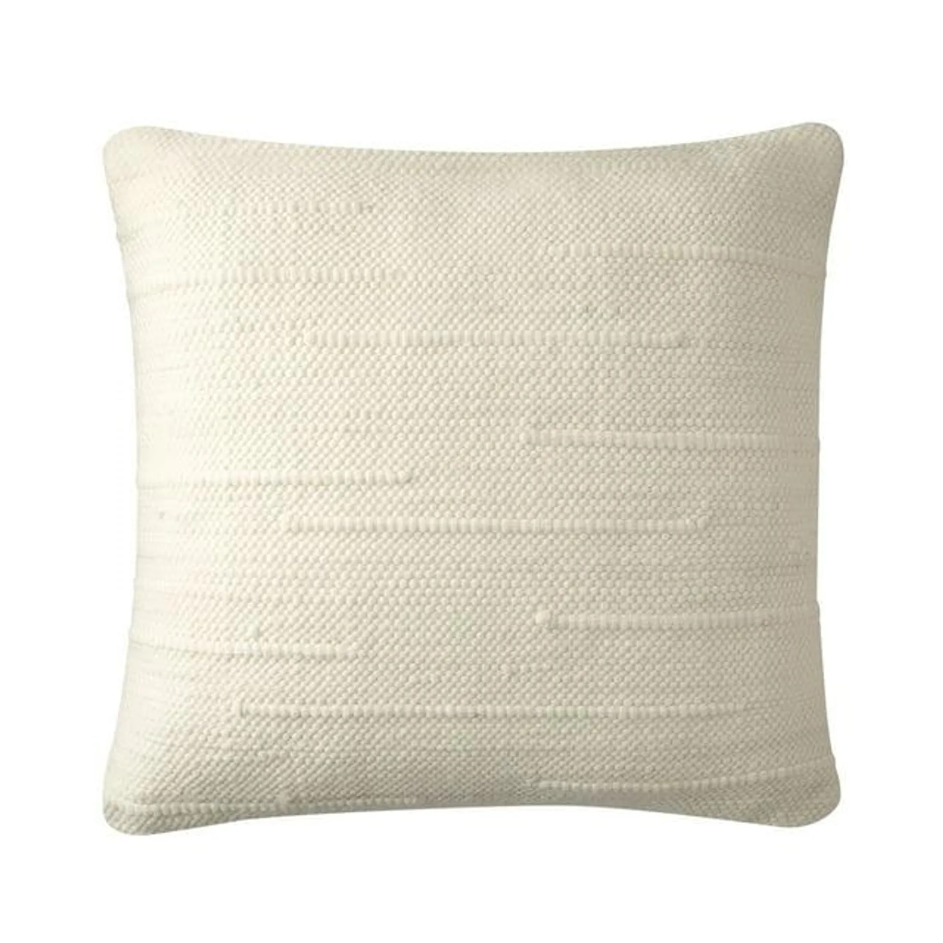 Better Homes & Gardens Gianna Ivory Paper Chindi 24" x 24" Pillow by Dave & Jenny Marrs