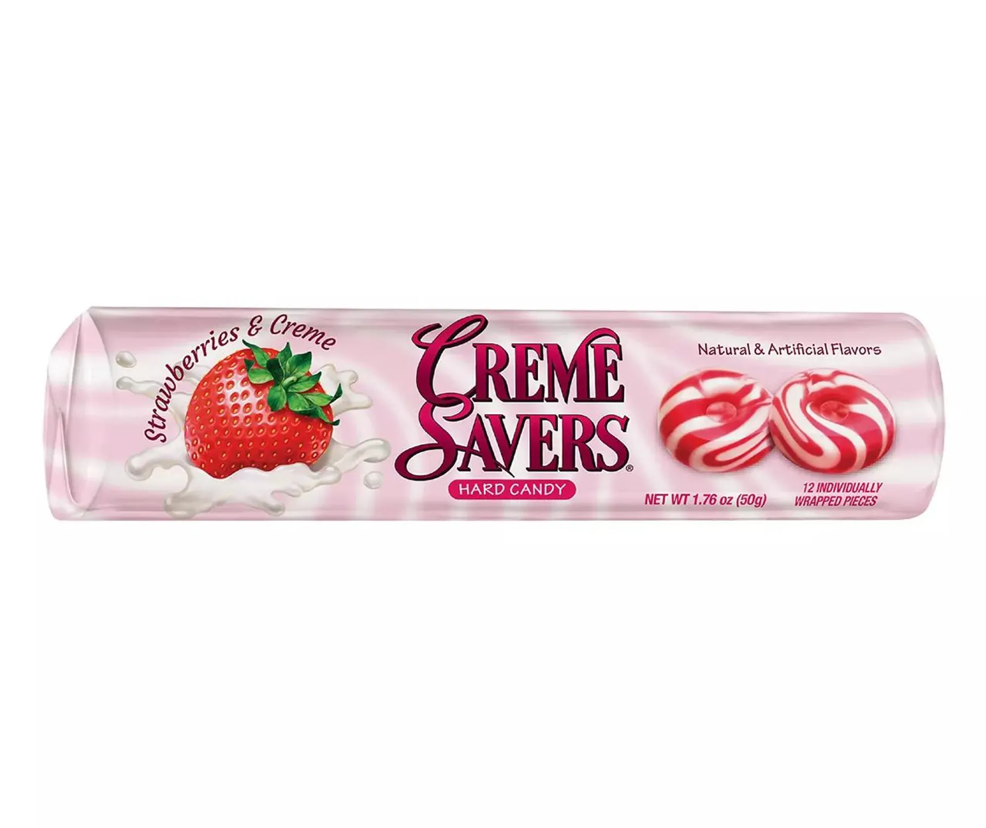 Strawberries & Creme Hard Candy, 12-Pack