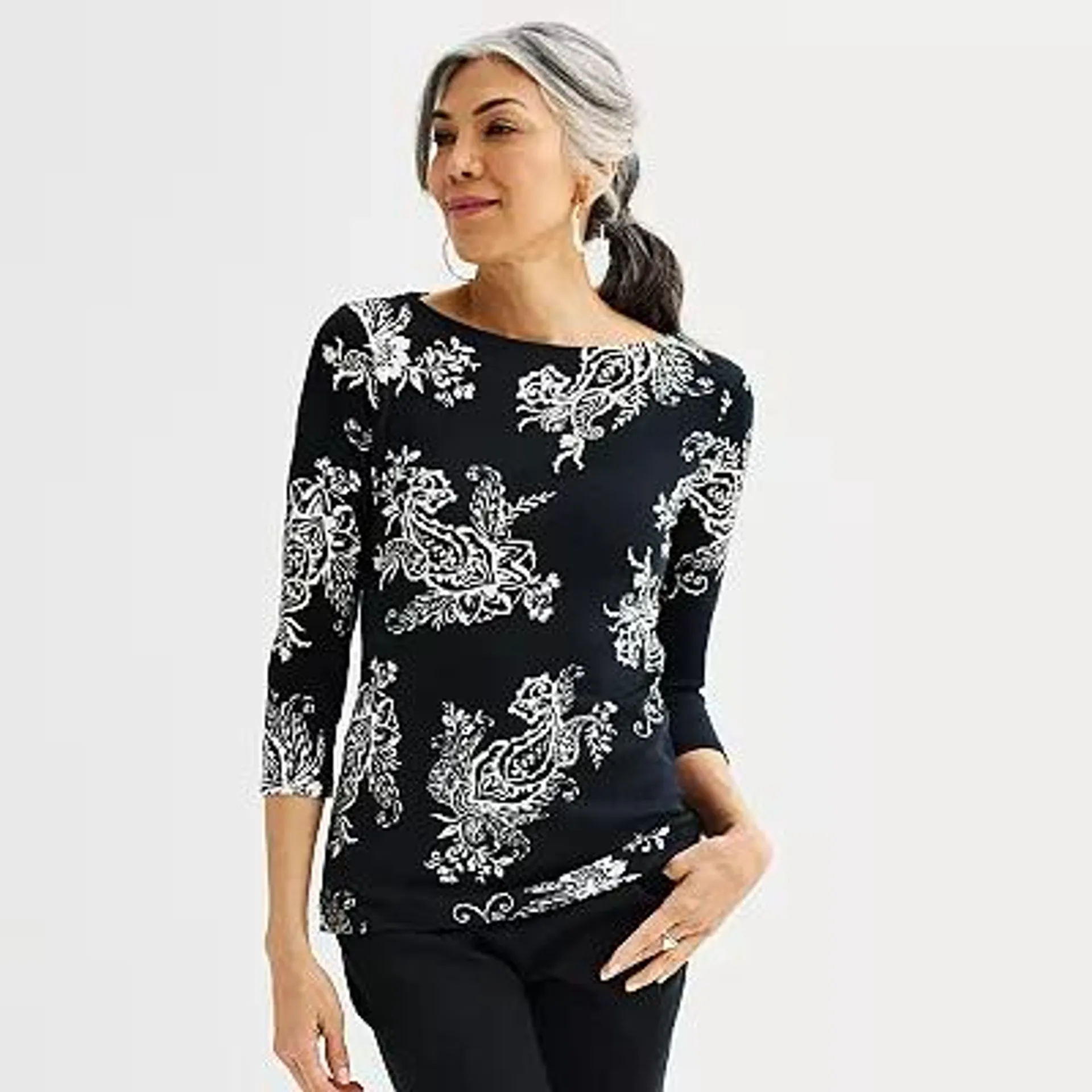 Women's Croft & Barrow® Boatneck Top