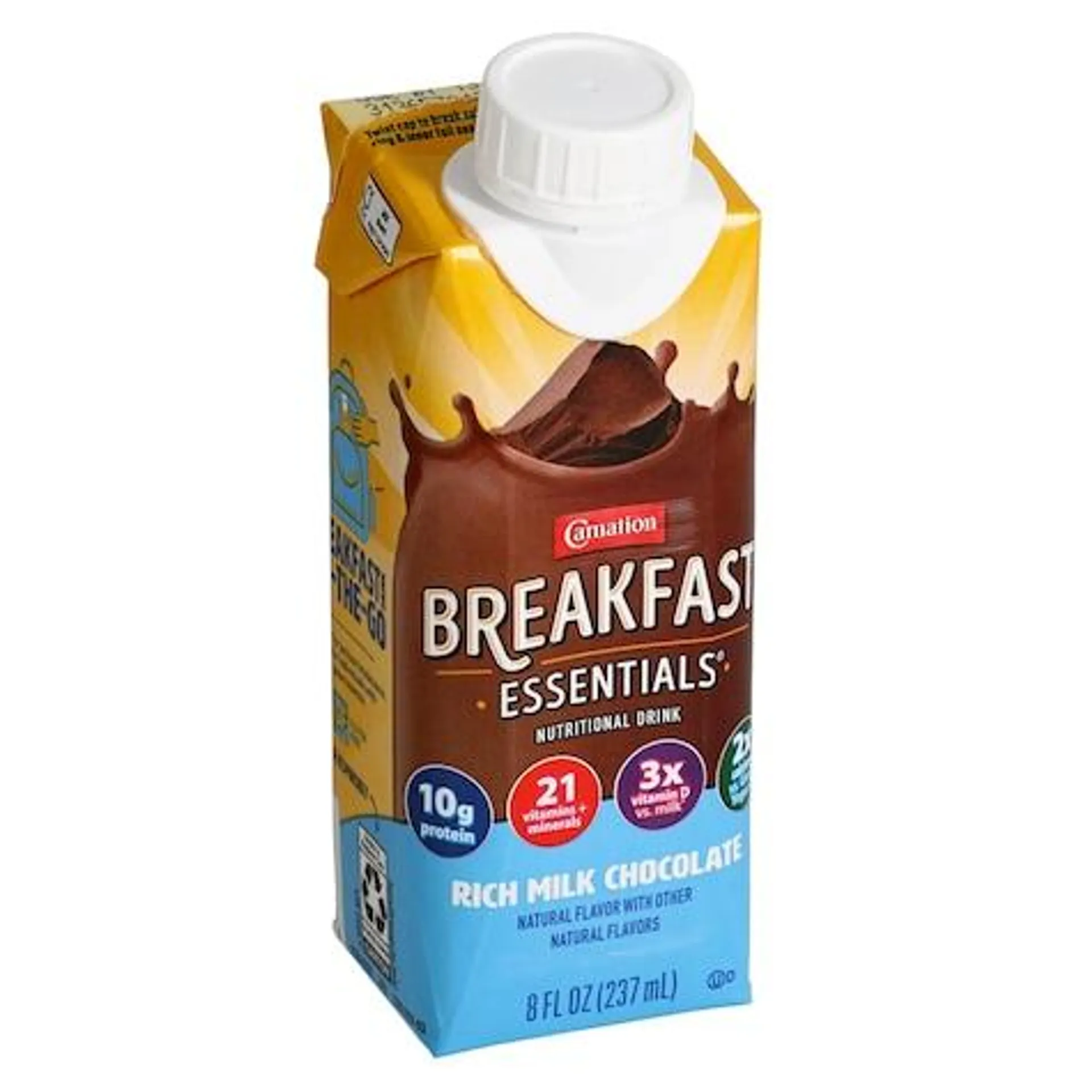 Carnation Breakfast Essentials Rich Milk Chocolate Nutritional Drink, 8 fl. oz.