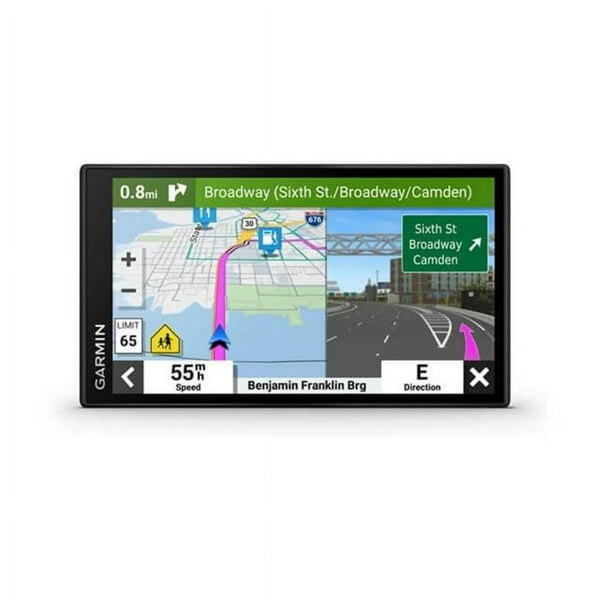 Garmin DriveSmart 66, 6-inch Car GPS Navigator with Bright, Crisp High-resolution Maps and Garmin Voice Assist