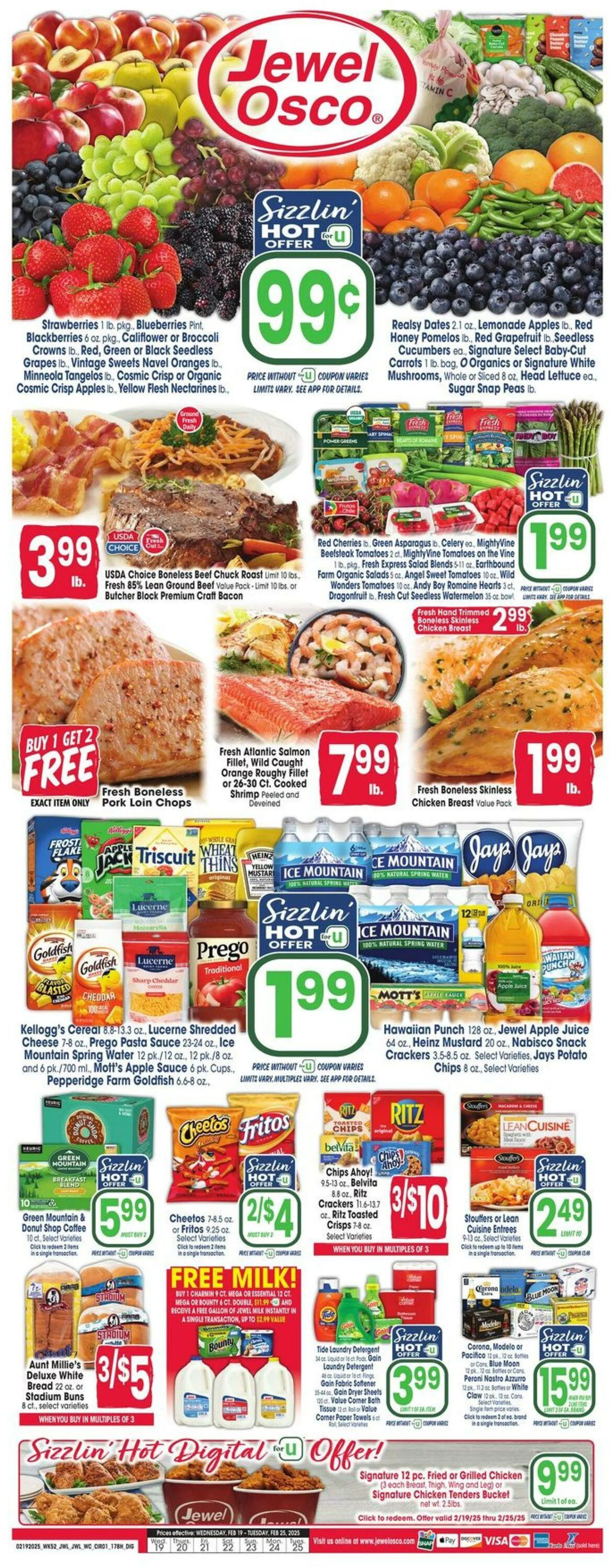 Catálogo de Jewel Osco Current weekly ad 19 de febrero al 25 de febrero 2025 - Página 1