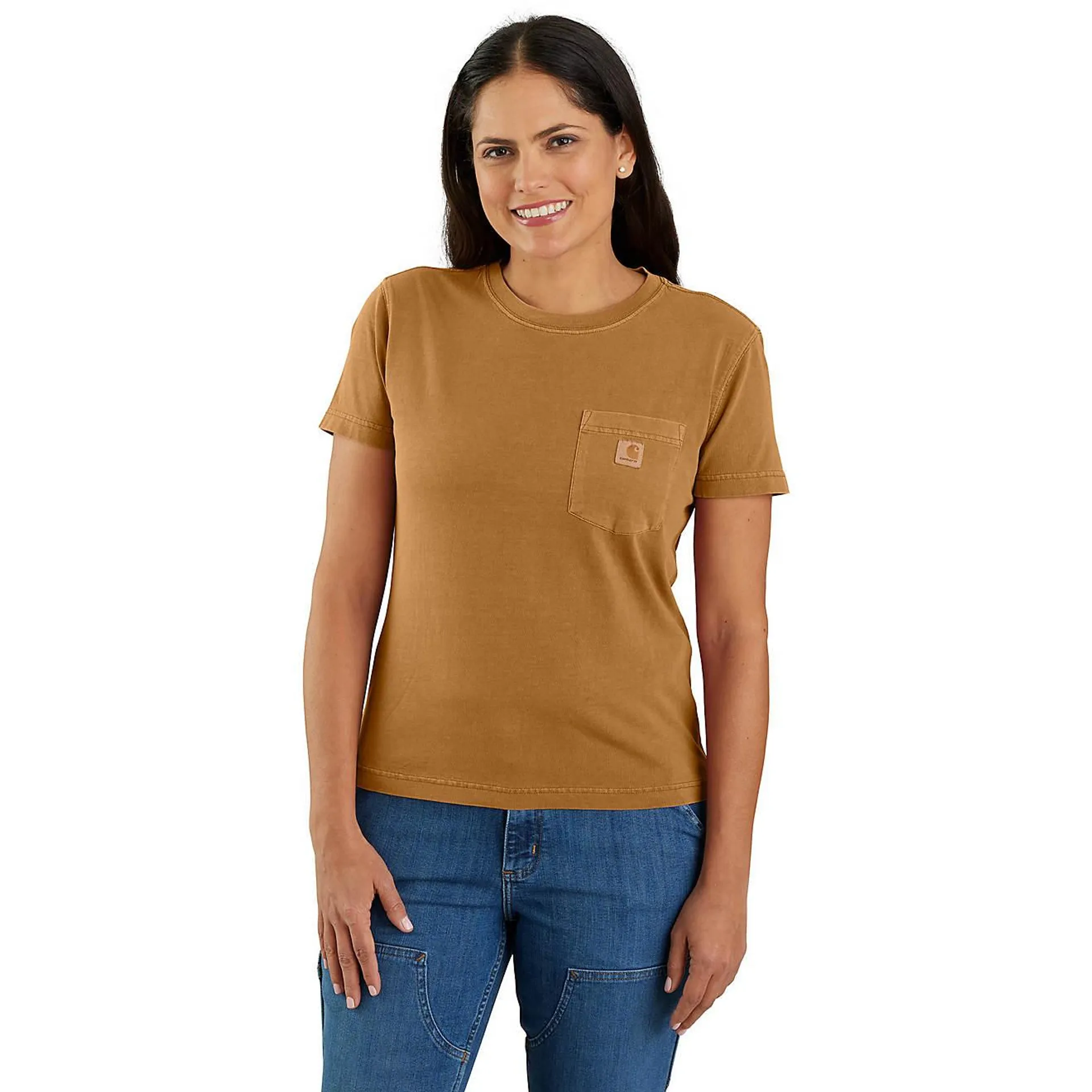 Carhartt Women's Short Sleeve Garment Dye Pocket T-shirt