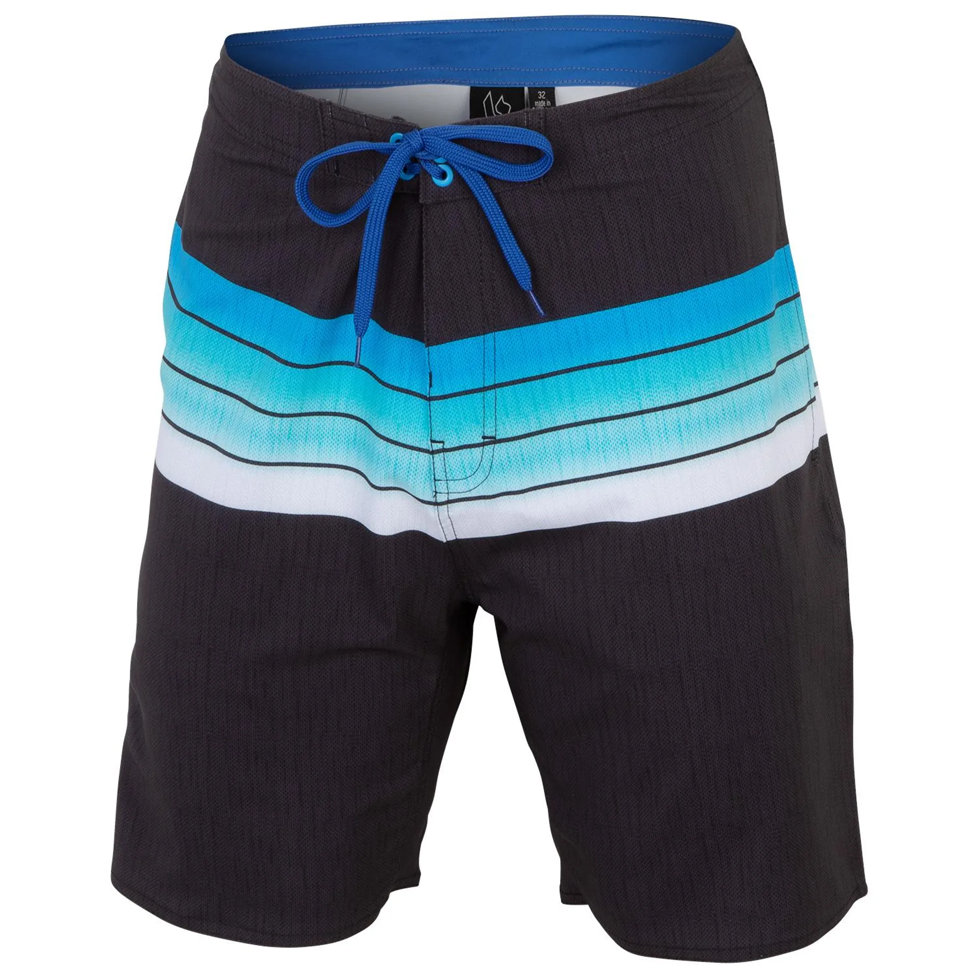 Burnside Men's Mid Stripe Stretch Boardshorts