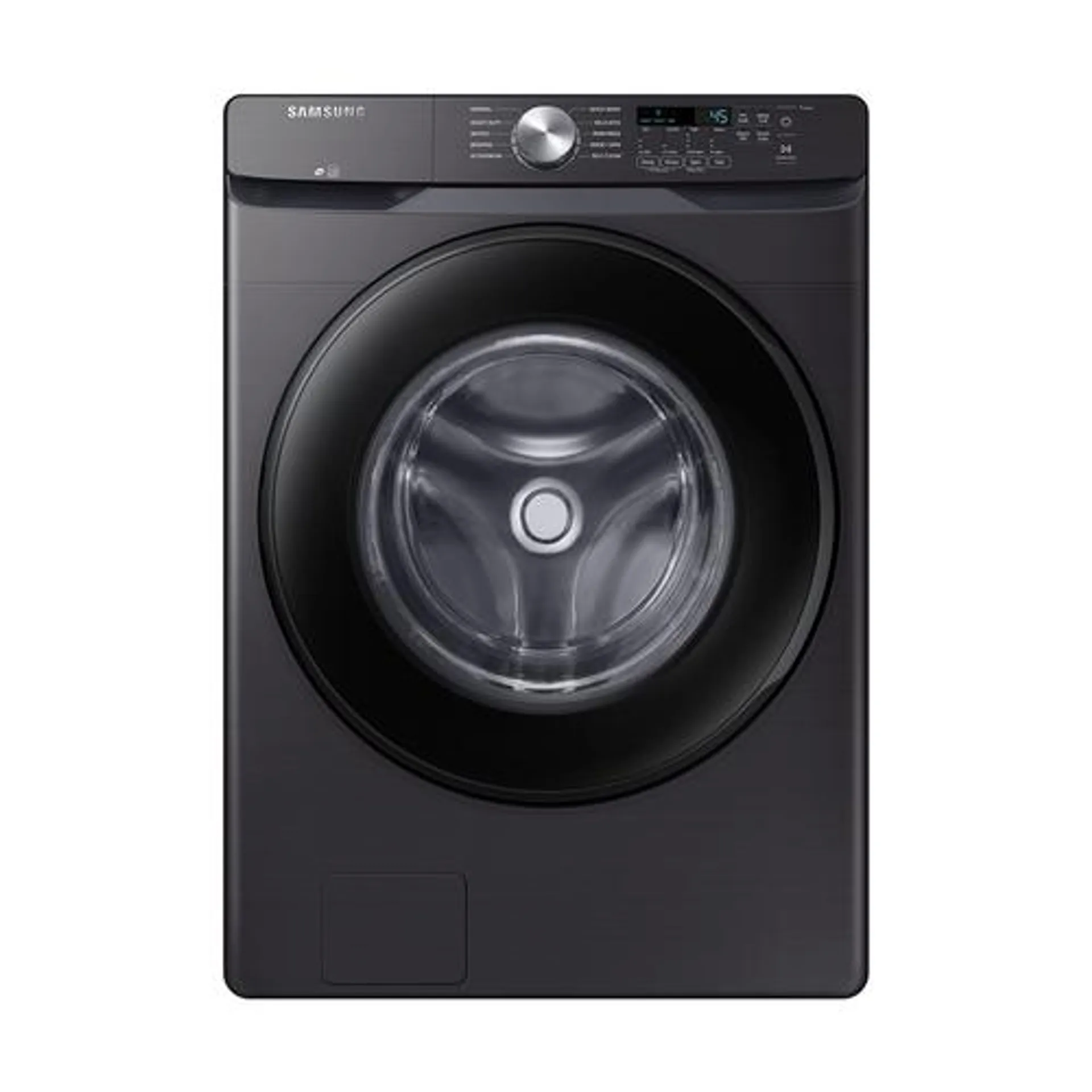 4.5 CuFt Front Load Brushed Black Electric Washer with Vibration Reduction Technology+