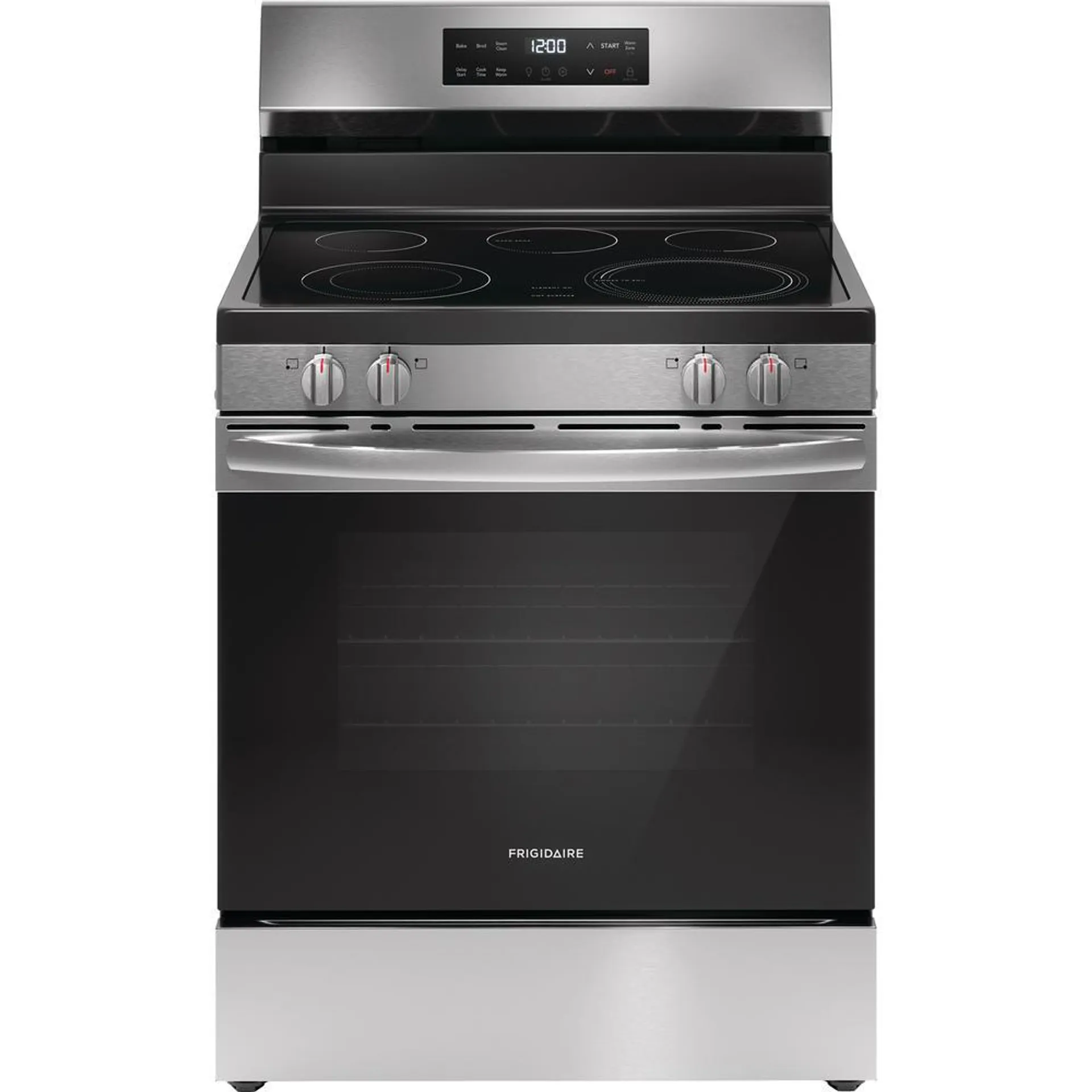 Frigidaire FCRE3062AS 30" Electric Freestanding Range with Steam Clean – Stainless Steel