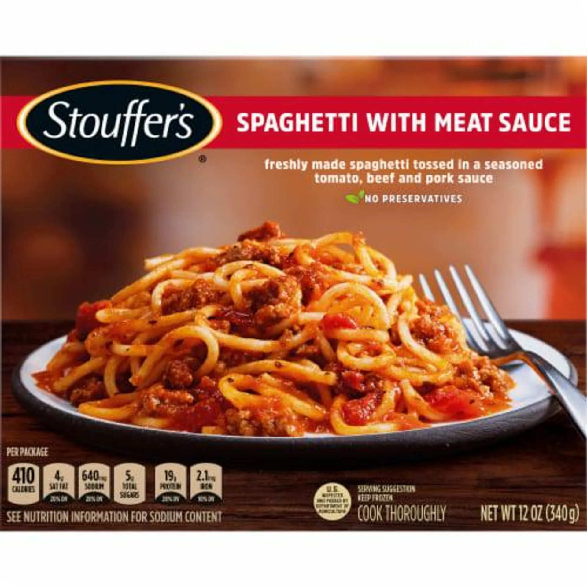 Stouffer's Spaghetti with Meat Sauce Frozen Meal