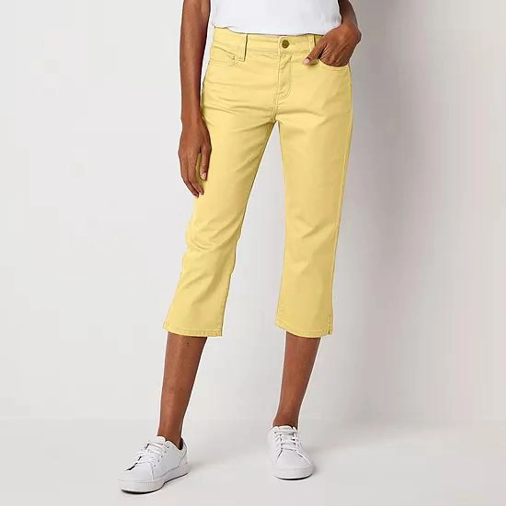 St. John's Bay Secretly Slender Mid Rise Denim Capris