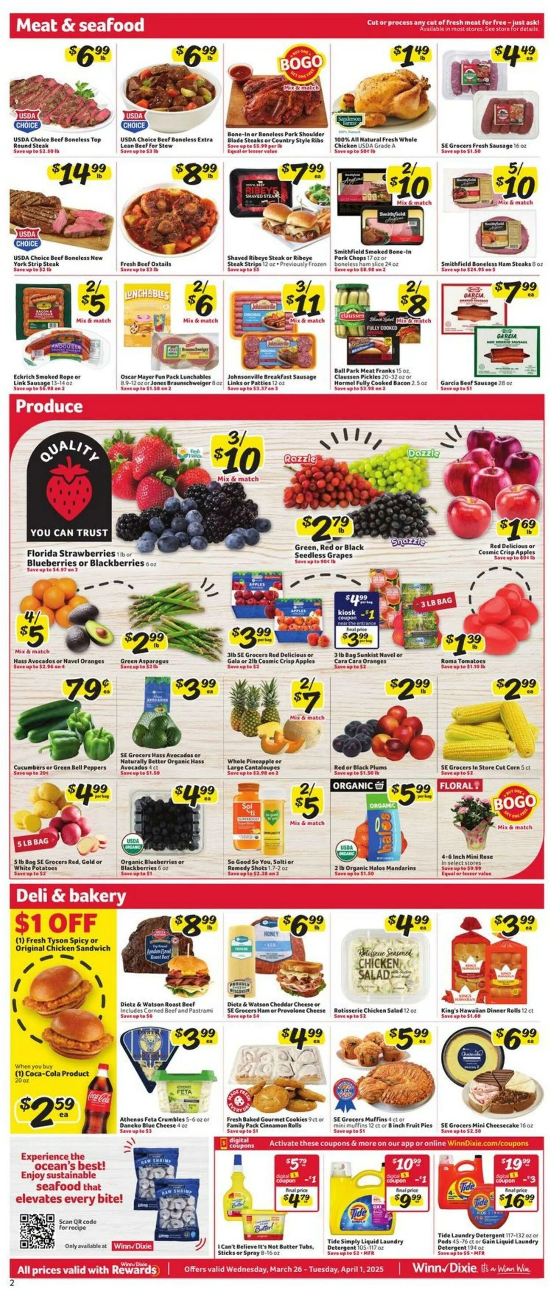 Catálogo de Winn Dixie Current weekly ad 26 de marzo al 1 de abril 2025 - Página 2