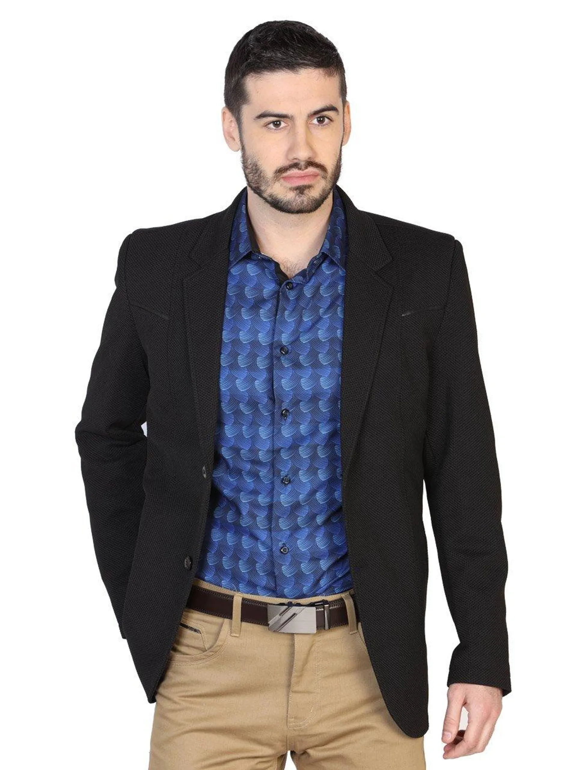 Saco Vaquero para Hombre El Señor de los Cielos Color Negro