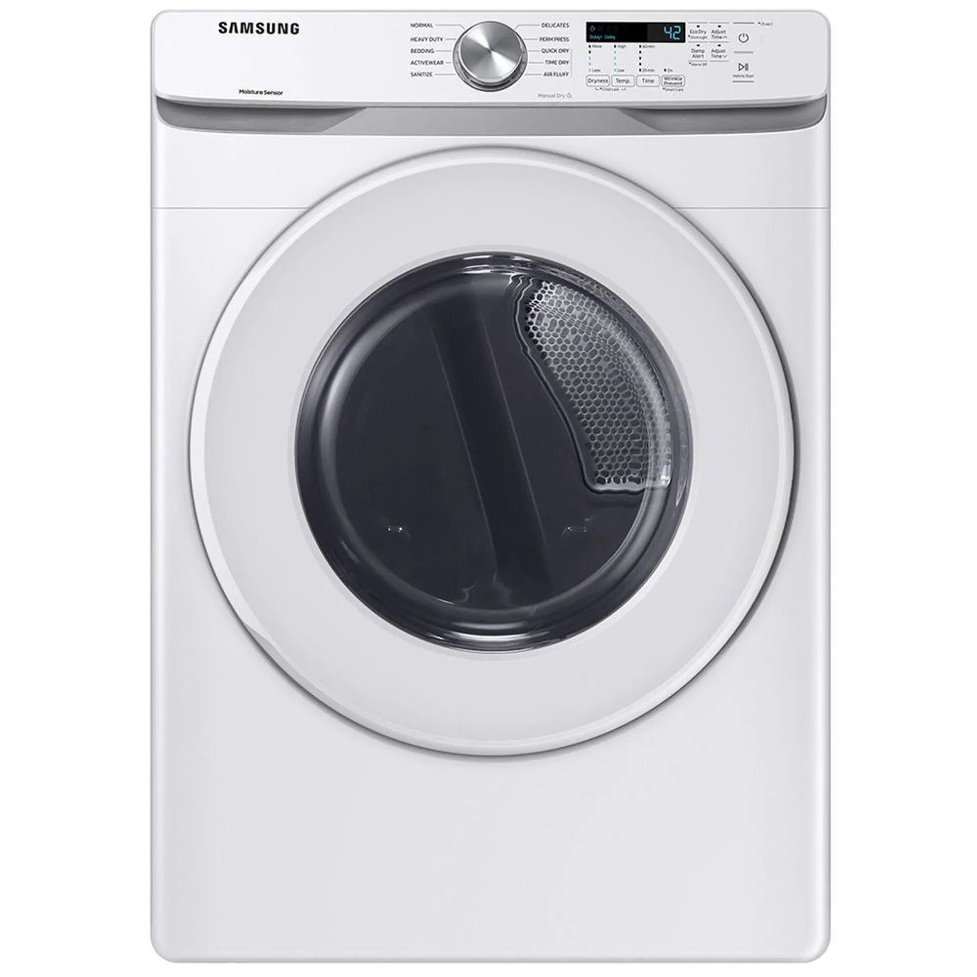 Samsung DVE45T6000W/A3 7.5 cu.ft. Electric Dryer with Sensor Dry – White