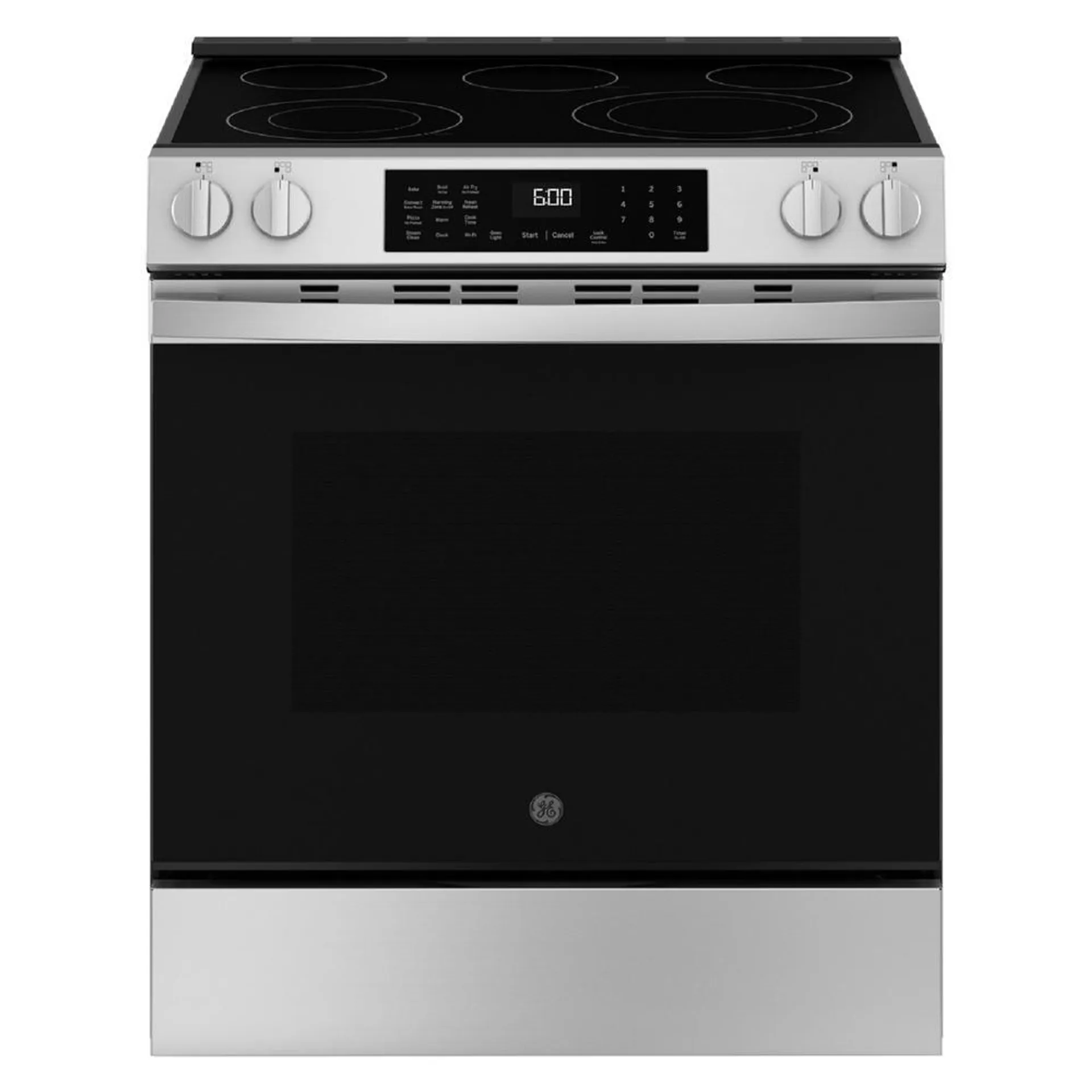 GE Appliances GRS600AVFS 30" Slide-In Electric Convection Range with No Preheat Air Fry and EasyWash™ Oven Tray - Stainless Steel