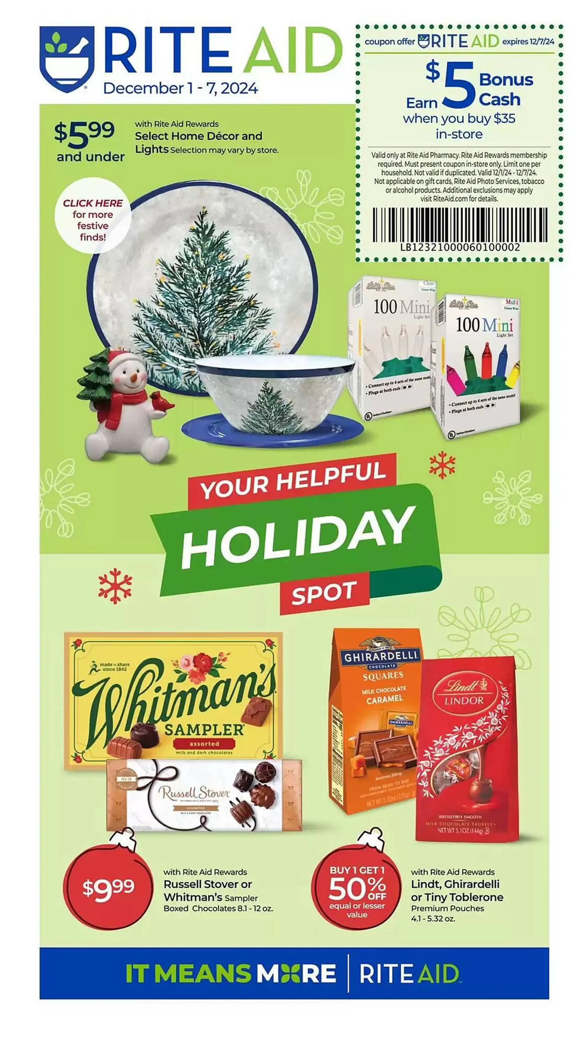 Catálogo de Rite Aid Weekly Ad 1 de diciembre al 7 de diciembre 2024 - Página 1