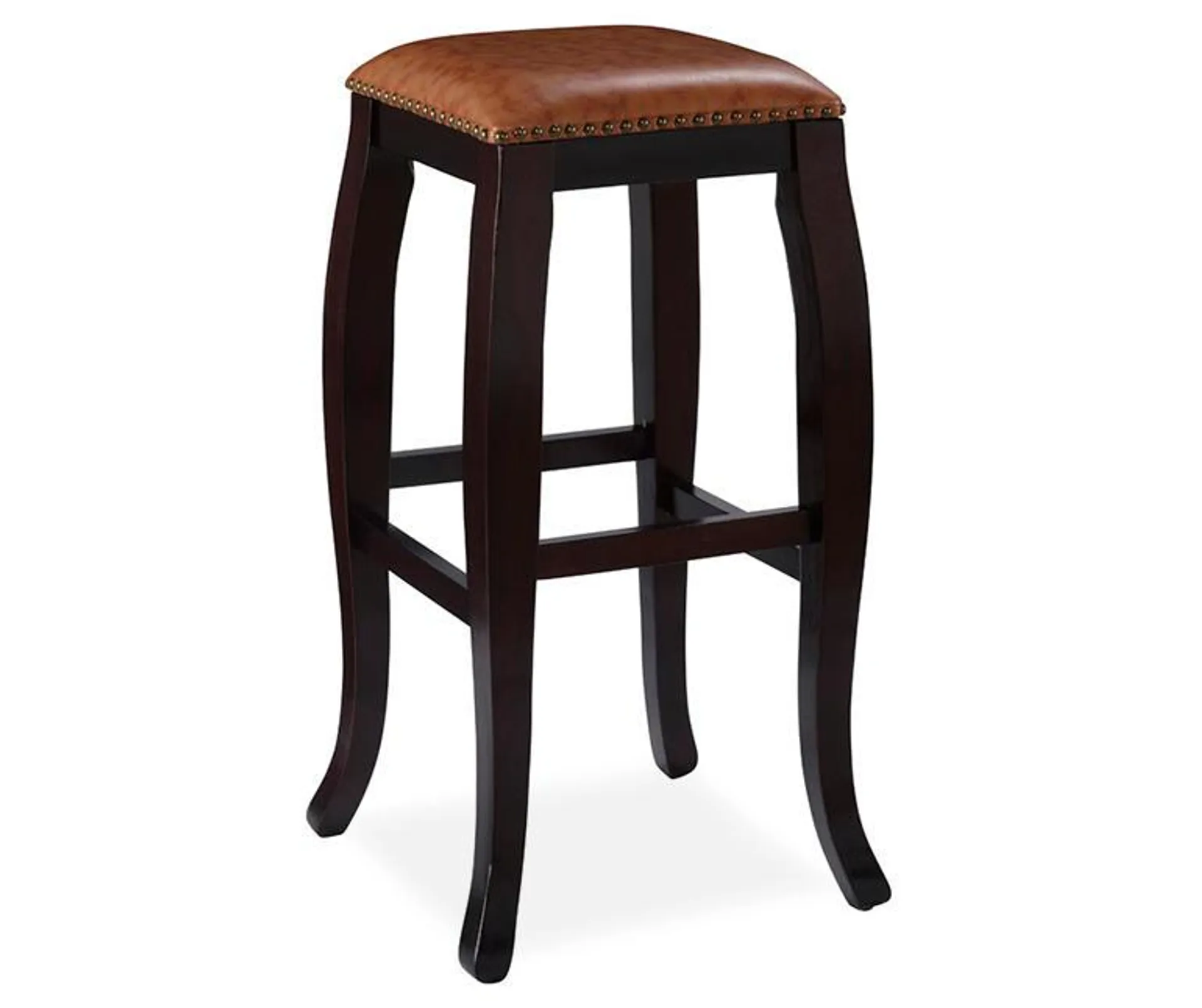 30" Square Top Caramel Pub Barstool