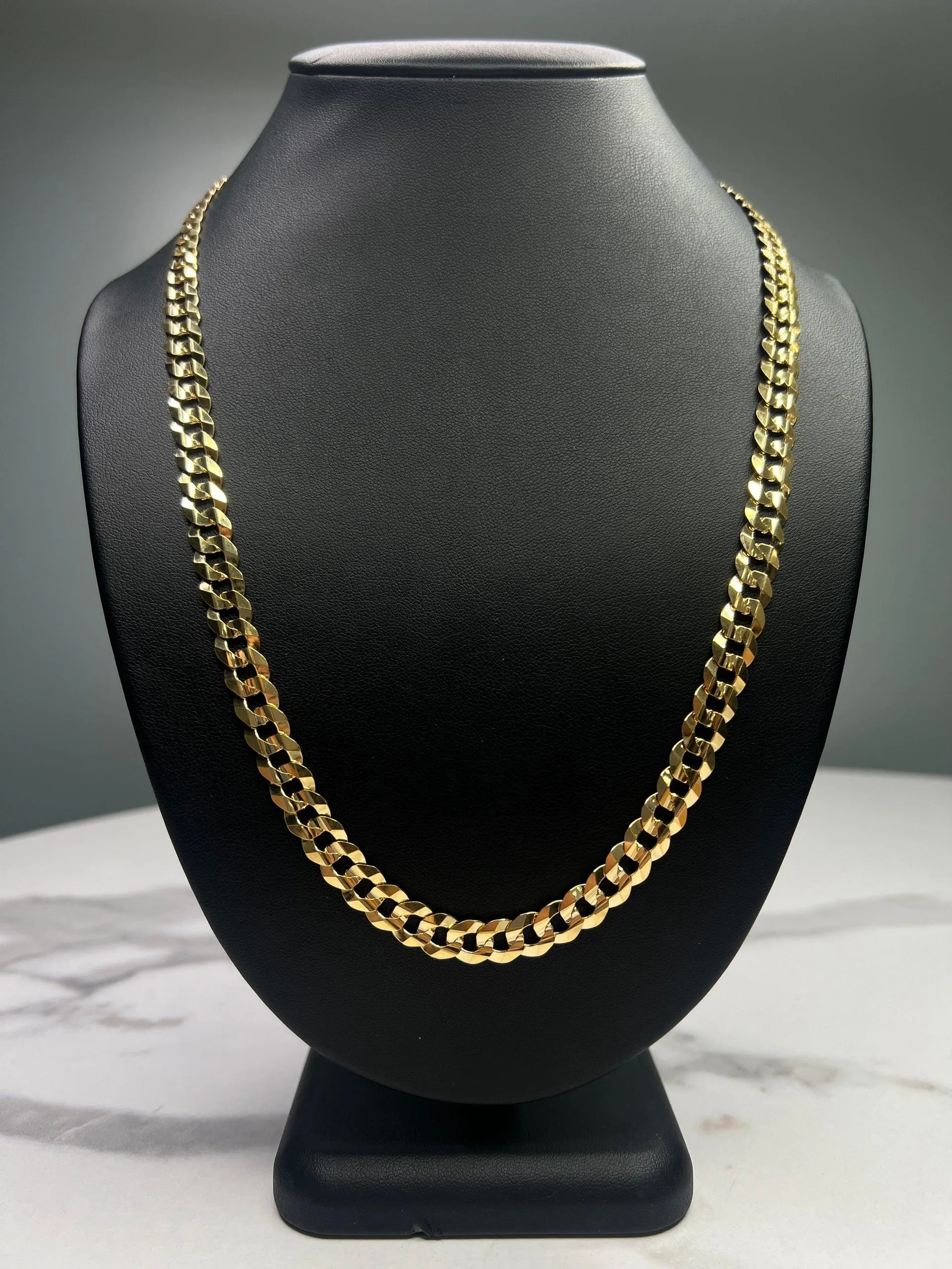 10K Bright Cut Chain