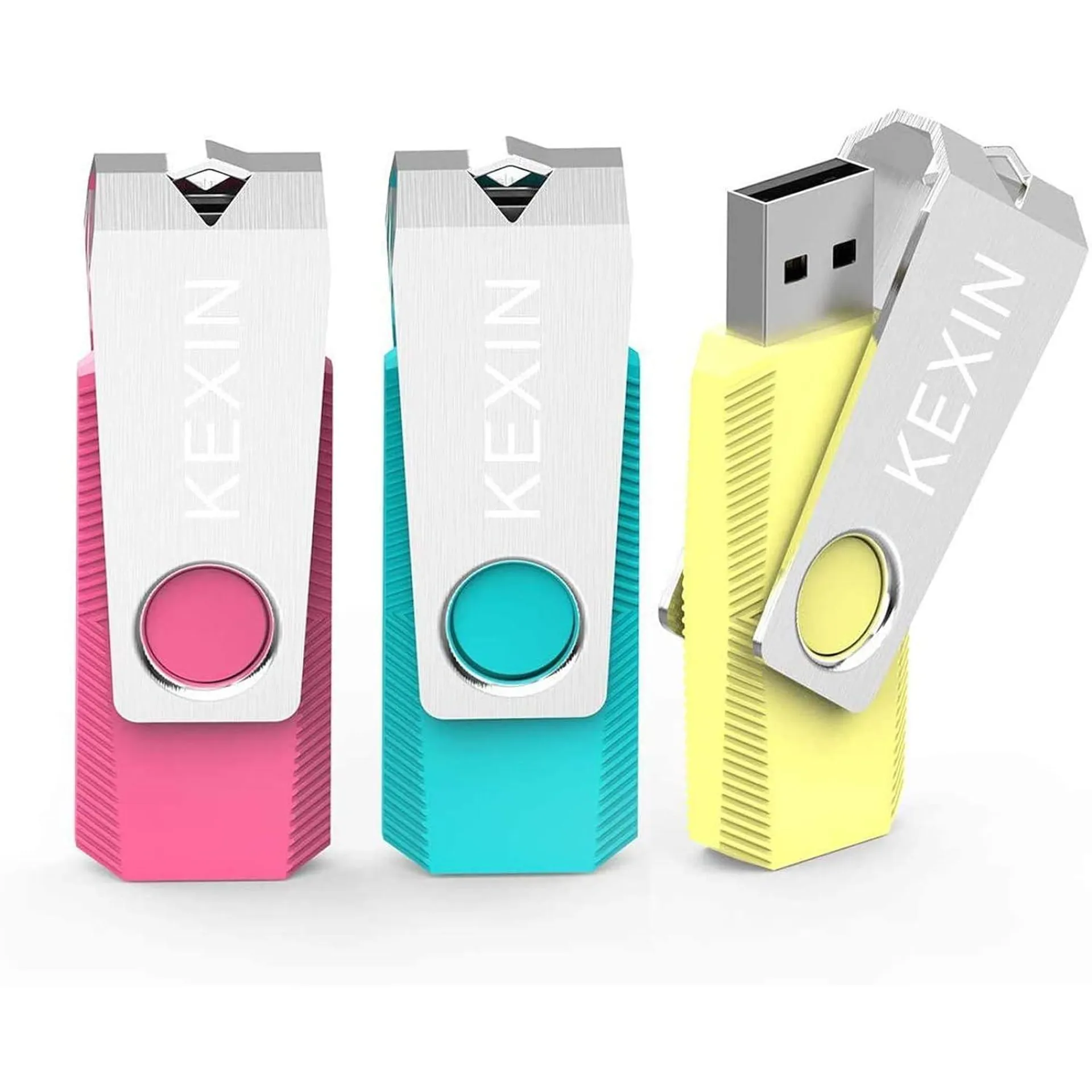 thinkstar Flash Drive 64Gb 3 Pack Usb Flash Drive 64 Gb Thumb Drive Usb Drive Bulk Jump Drive Swivel Pen Drive Data Storage Usb