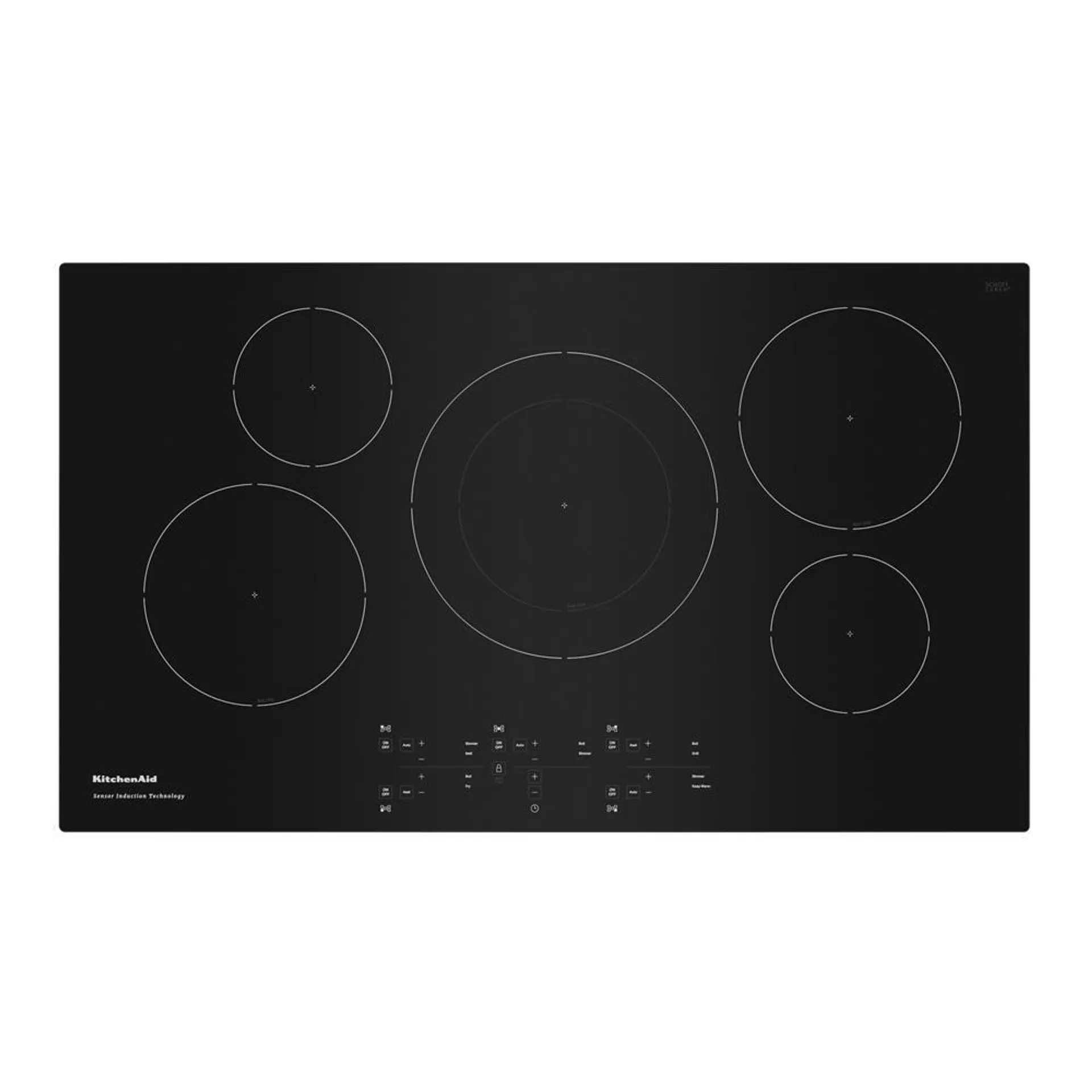 KitchenAid® 36" Black Induction Cooktop (Smooth Top)